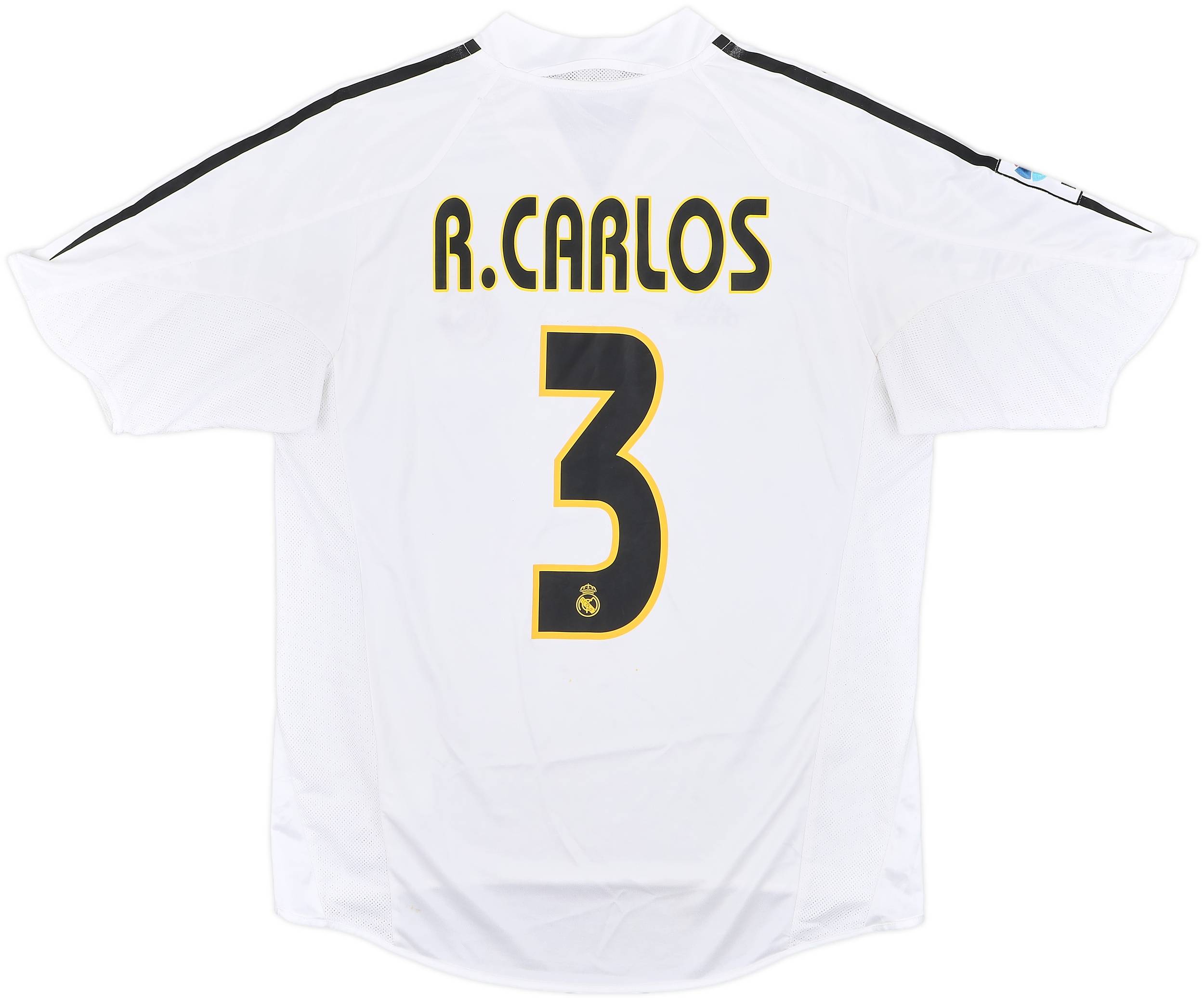 2004-05 Real Madrid Home Shirt R. Carlos #3 - 6/10 - (M)