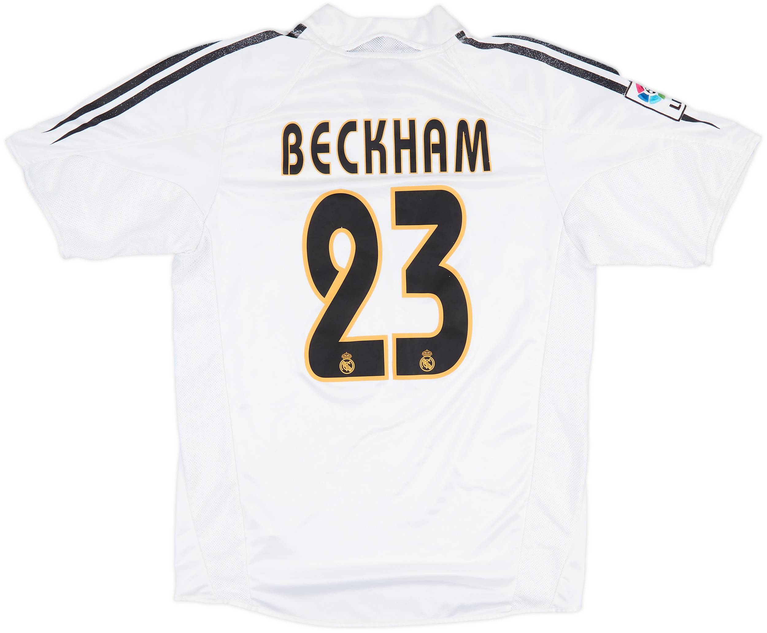 2004-05 Real Madrid Home Shirt Beckham #23 - 6/10 - (S)