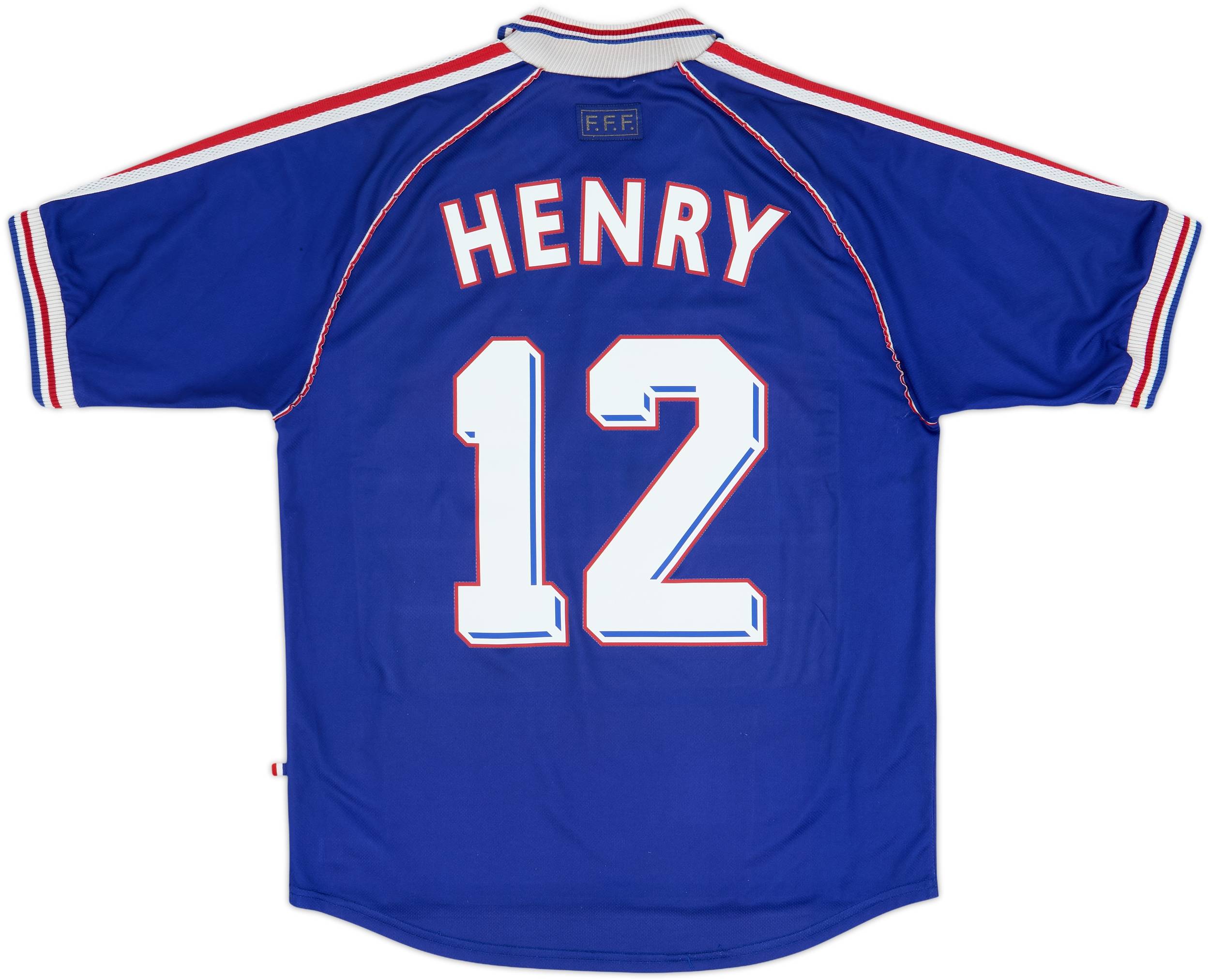 1998-00 France Home Shirt Henry #12 - 8/10 - (M)