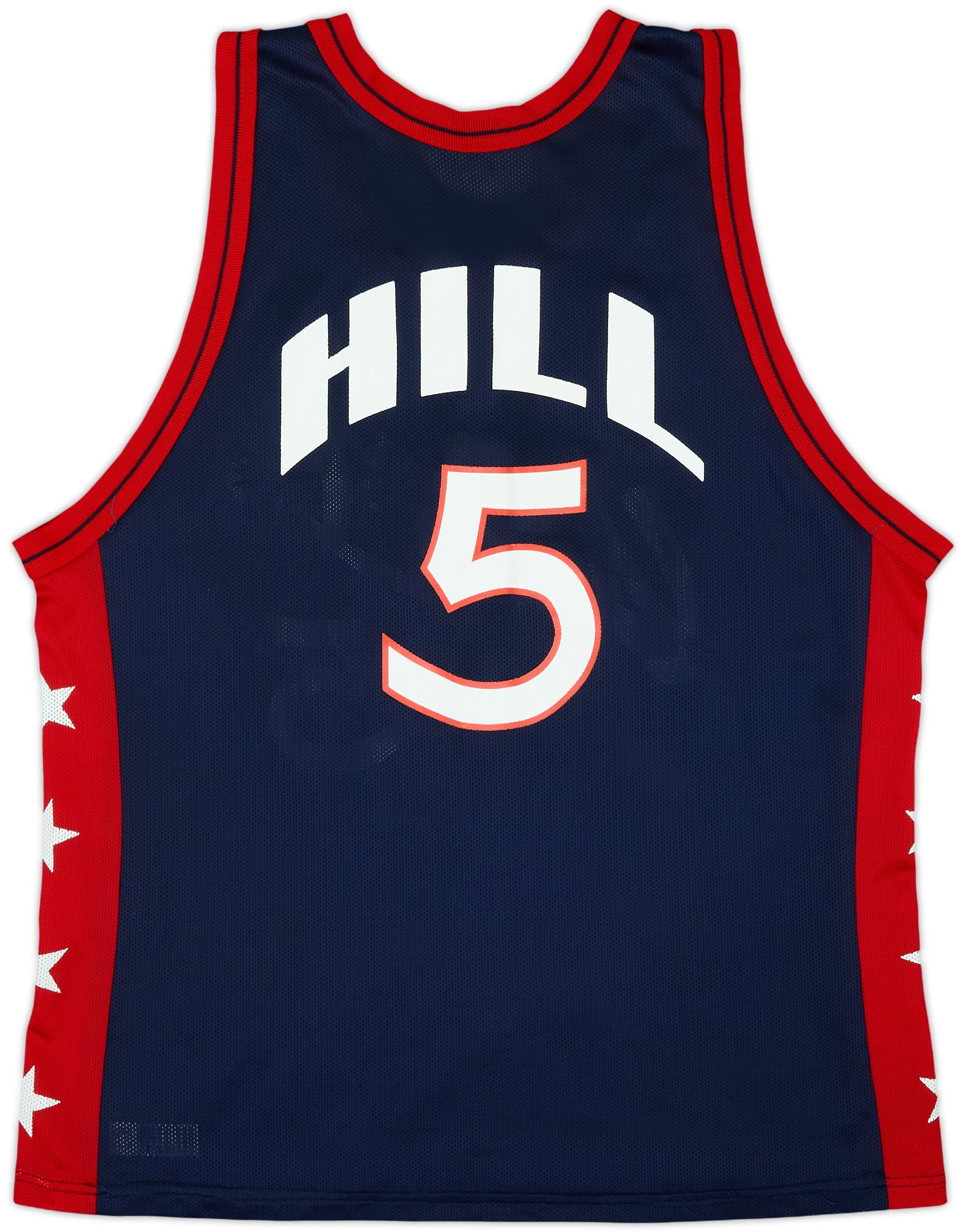 1996-99 USA Hill #5 Champion Away Jersey - 8/10 - (L)
