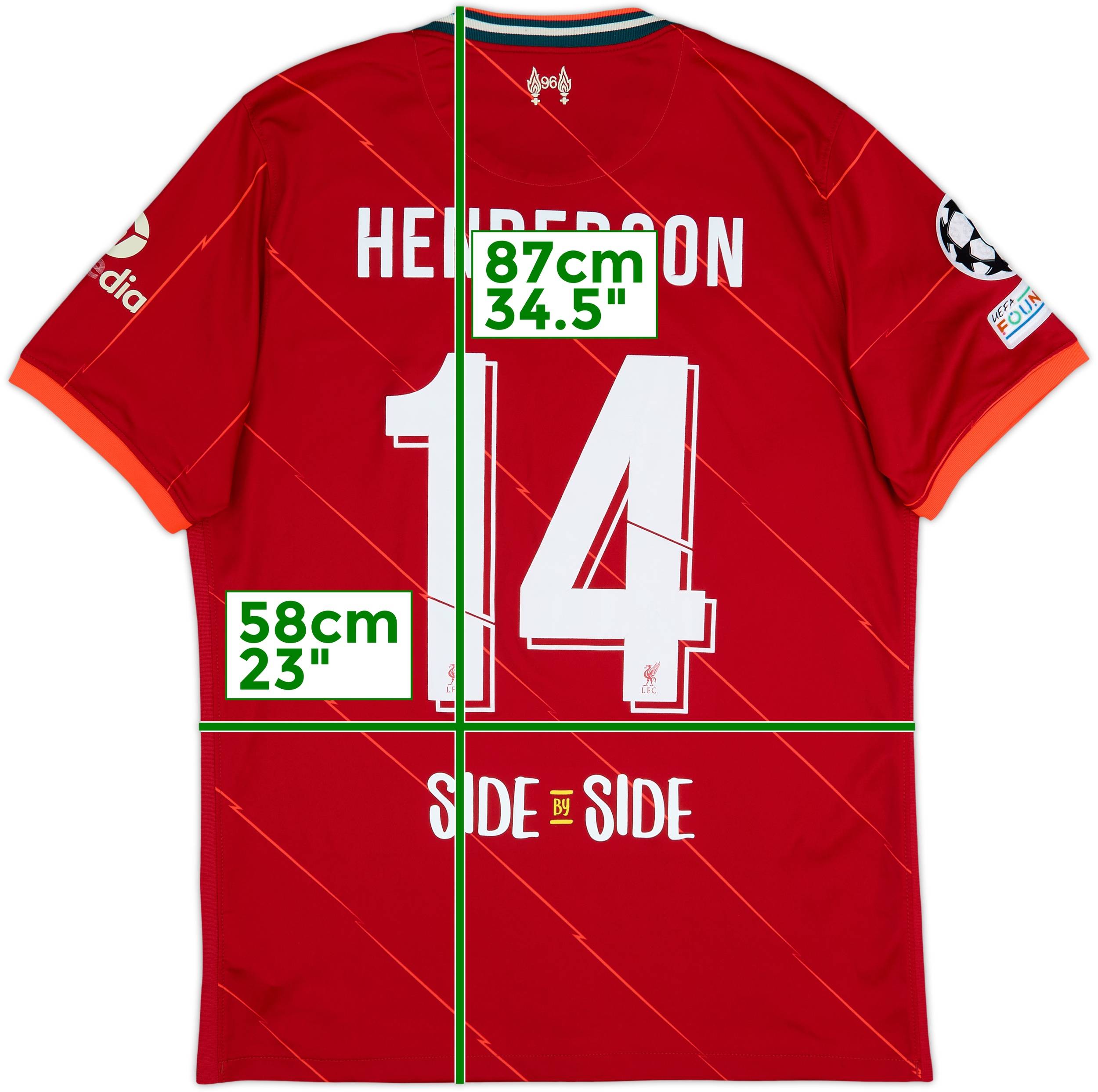 2021-22 Liverpool Home Shirt Henderson #14 - 5/10 - (L)