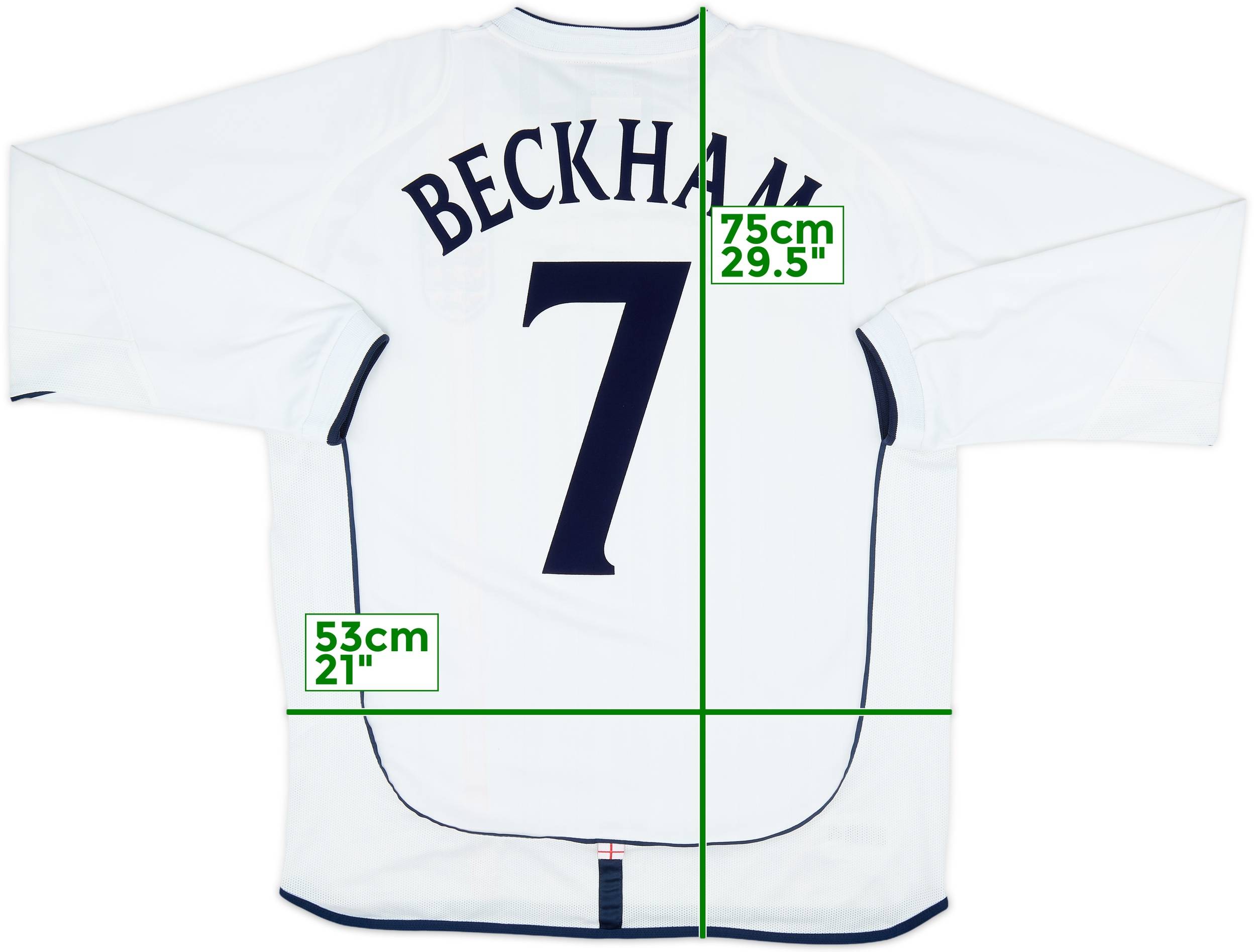 【国内正規 01-03 England  L/S Beckham #7】 BNWT 01-03 Umbro England away L/S shirt Beckham #7】 | eBay