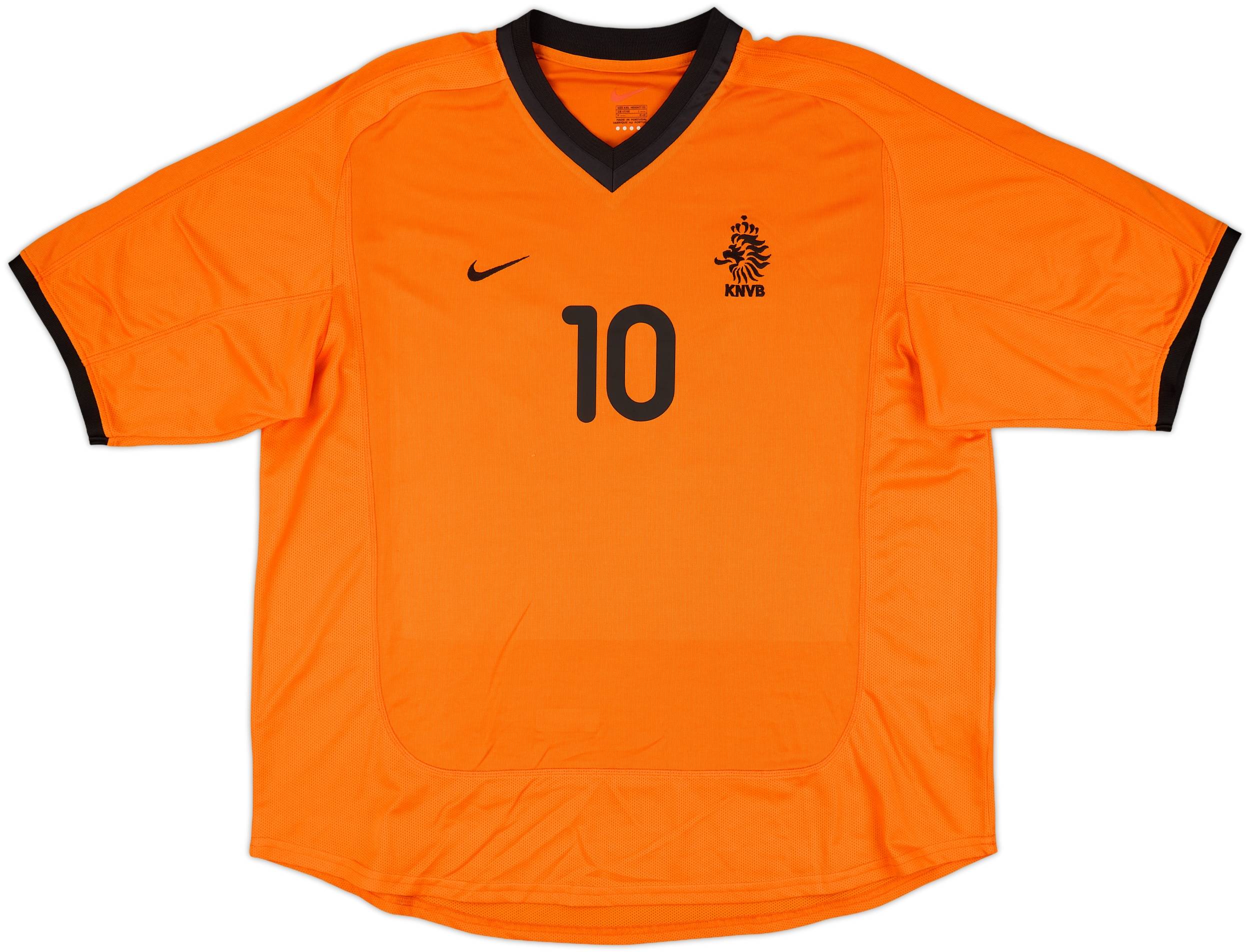 2000-02 Netherlands Home Shirt Bergkamp #10 - 9/10 - (XXL)