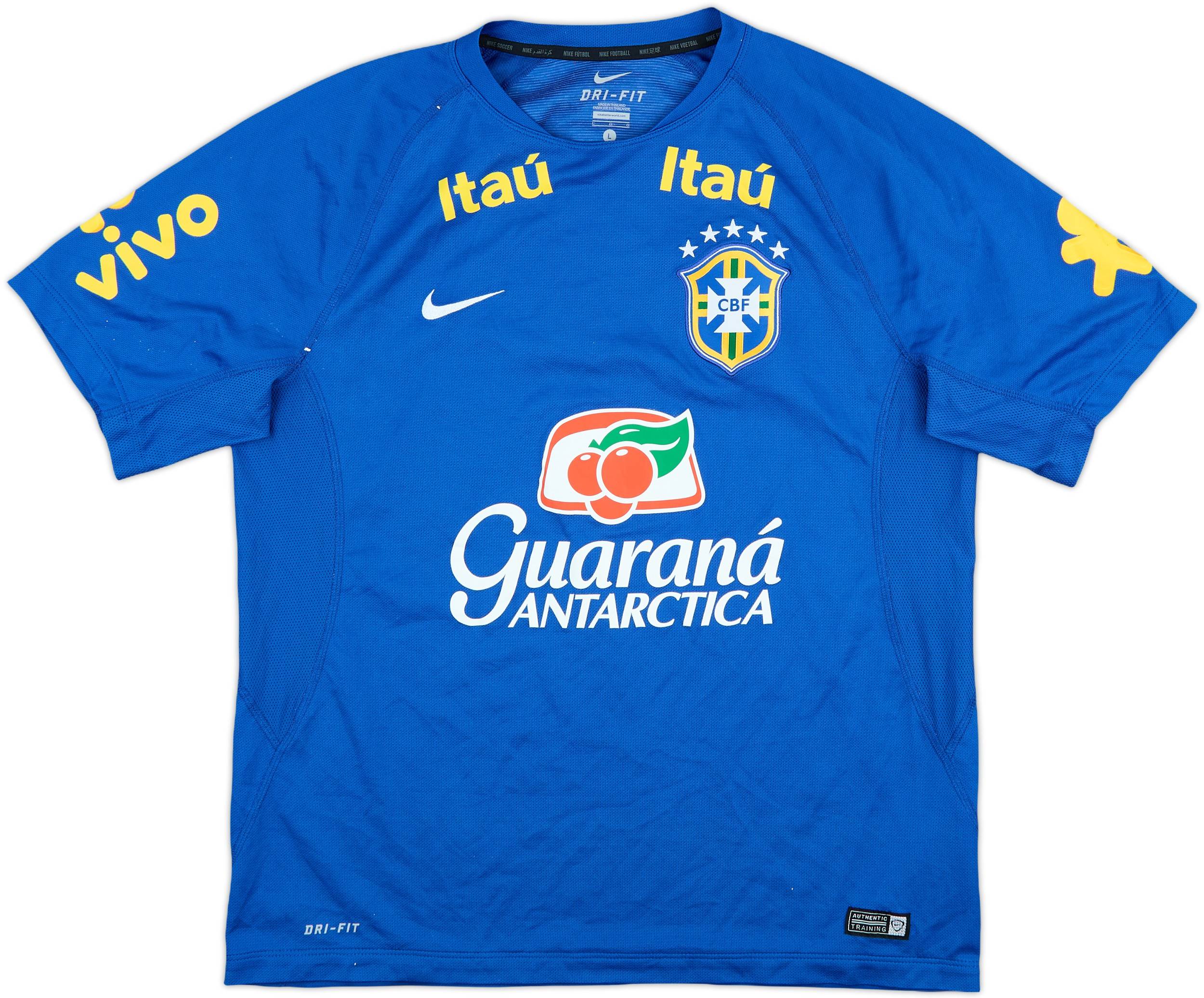 Nike Brazil ブラジル代表 トレーニングシャツ 青 2006-07 Brazil Nike Training Shirt (M)