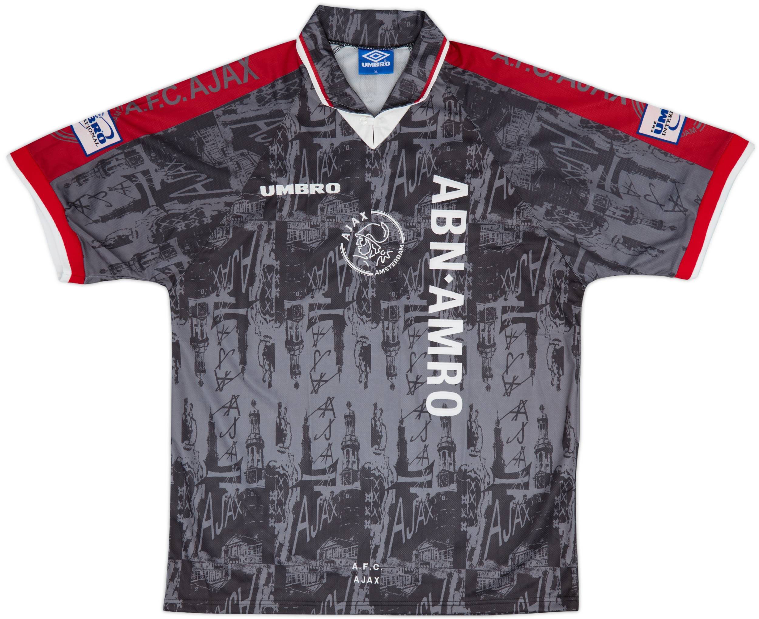 1996-97 Ajax Player Issue Away Shirt Kluivert #9 - 9/10 - (XL)