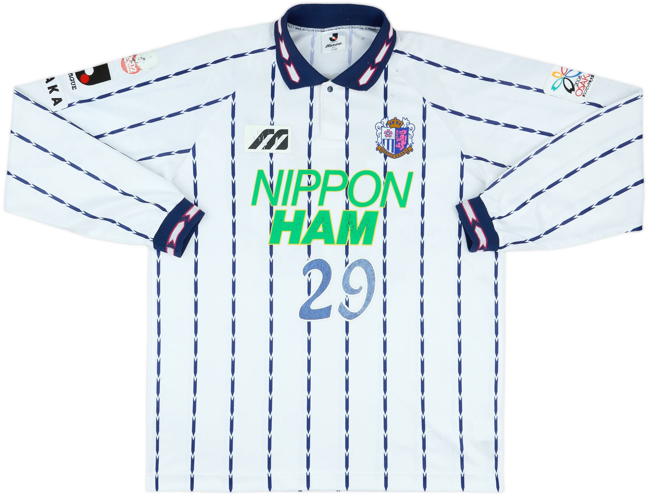 1998 Cerezo Osaka Match Issue Away L/S Shirt #29 (Kaji)