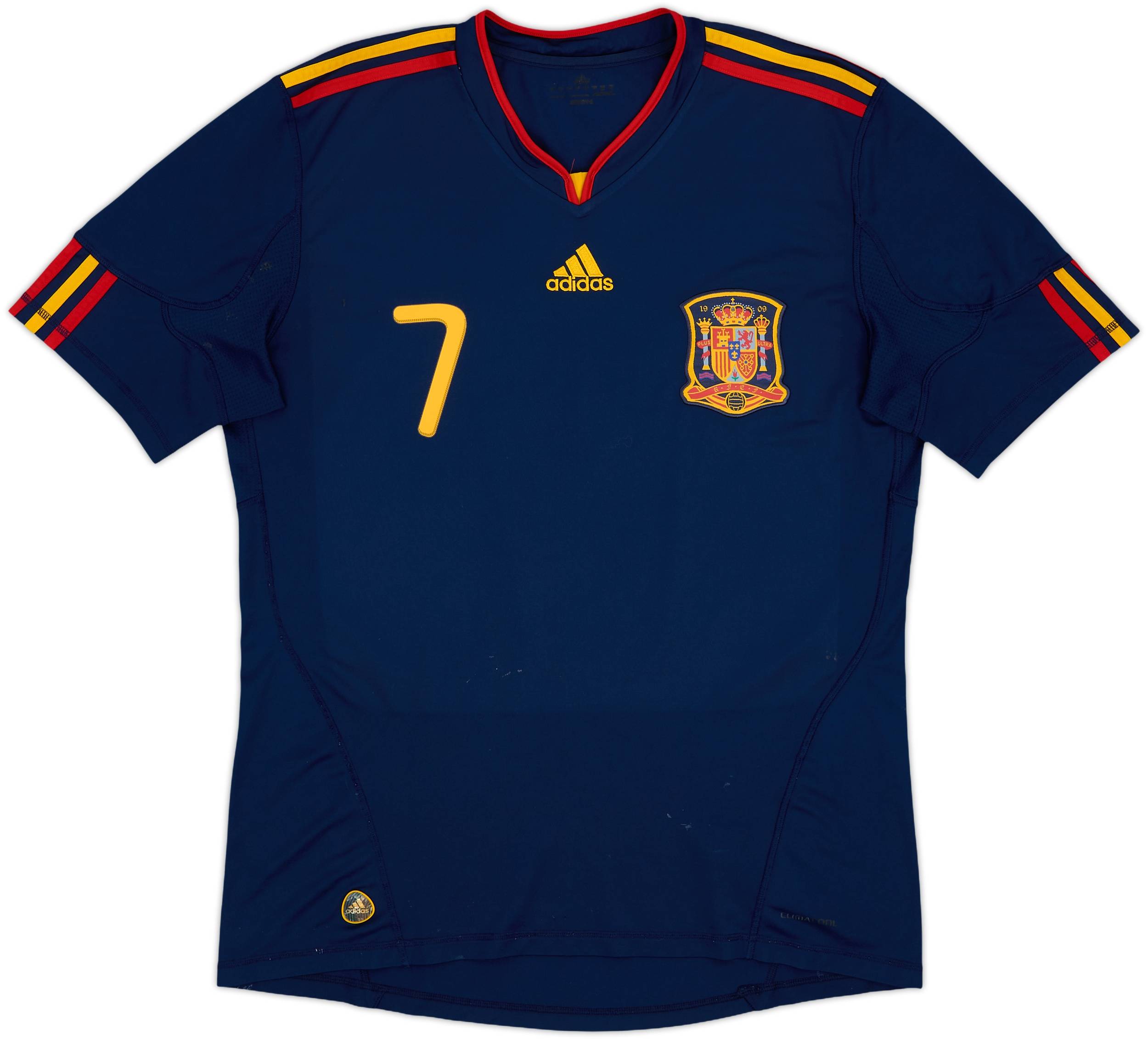 2010-11 Spain Away Shirt David Villa #7 - 6/10 - (L)