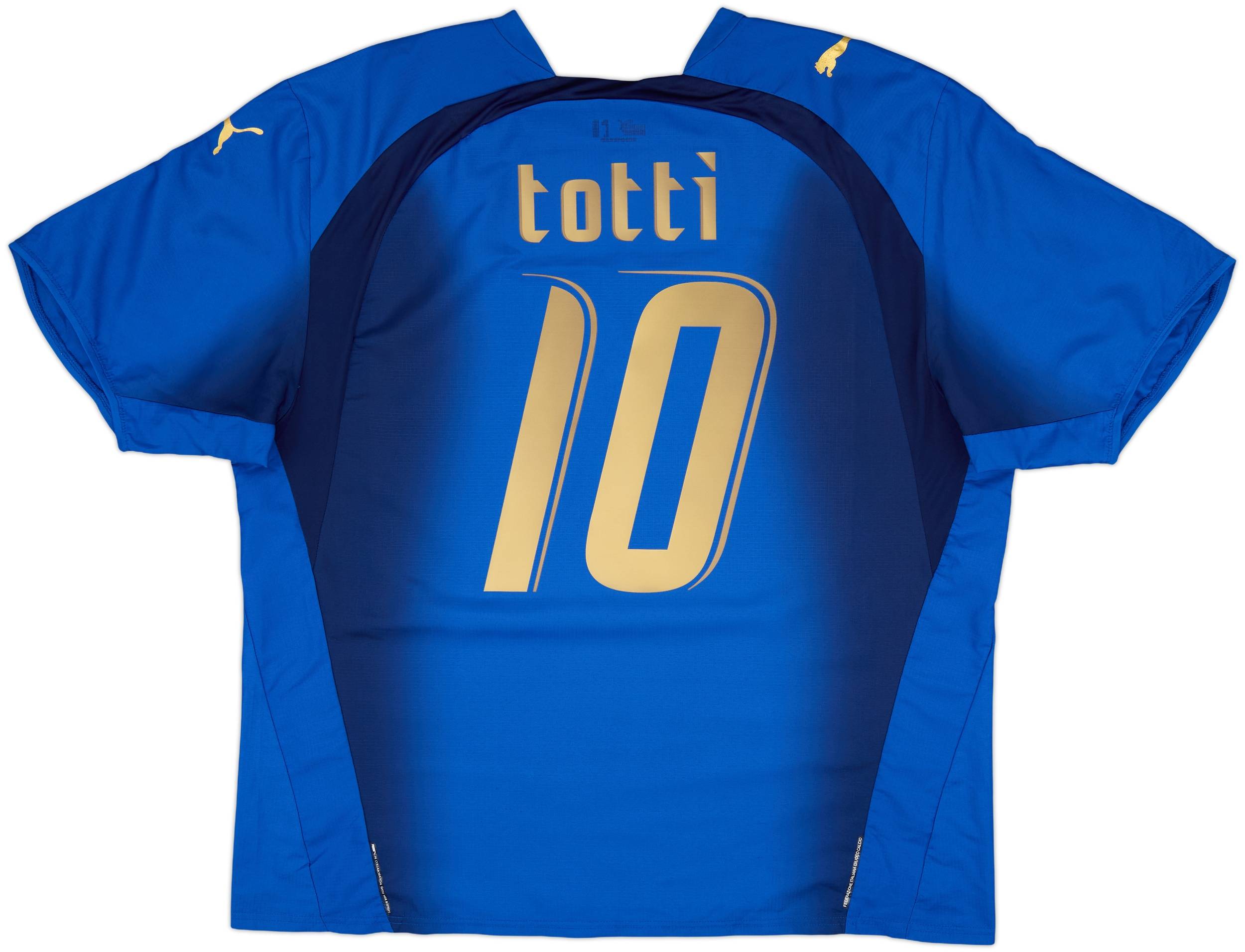 2006 Italy Home Shirt Totti #10 - 9/10 - (XXL)