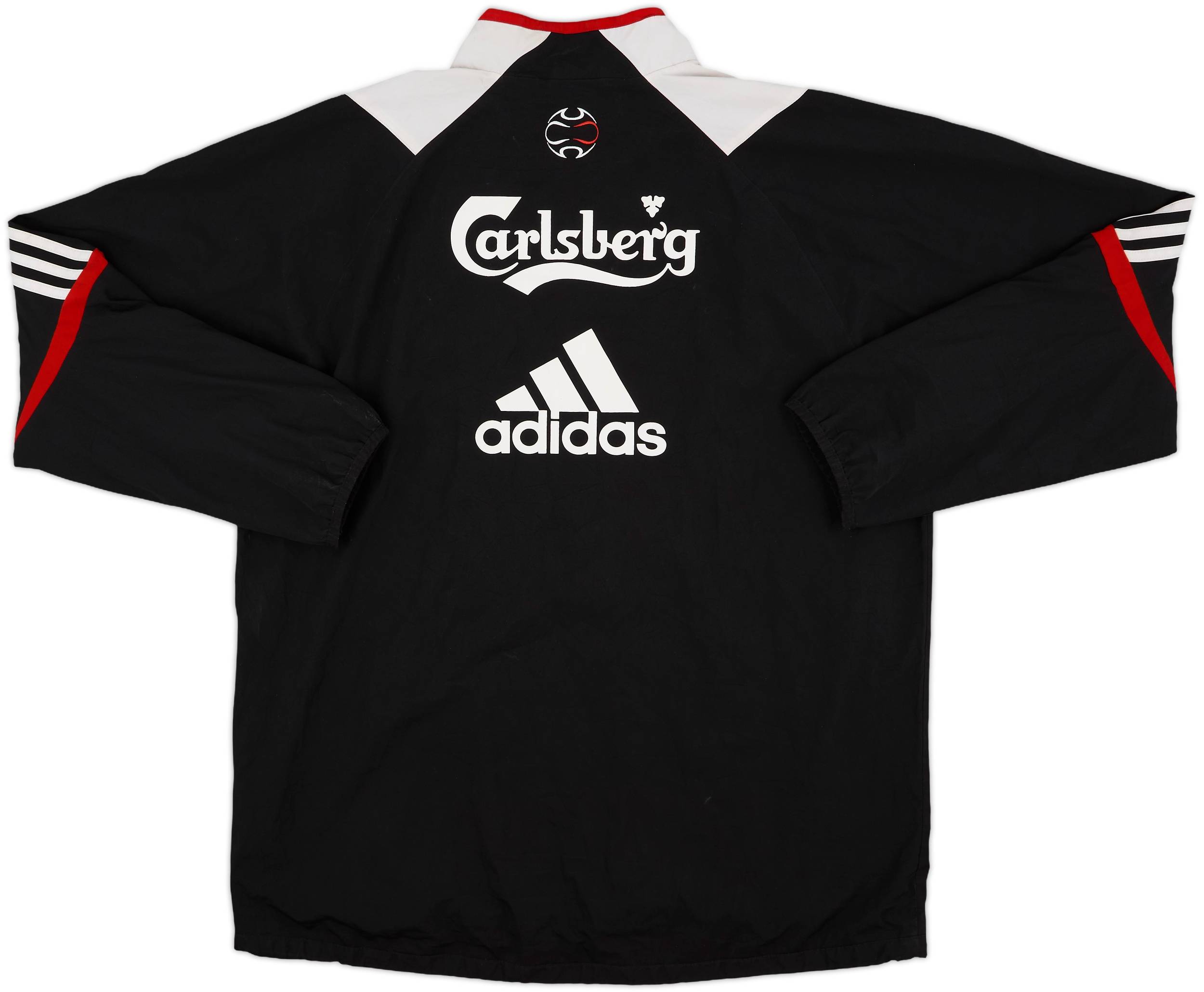 2007-08 Liverpool adidas 1/4 Zip Track Top - 5/10 - (L/XL)