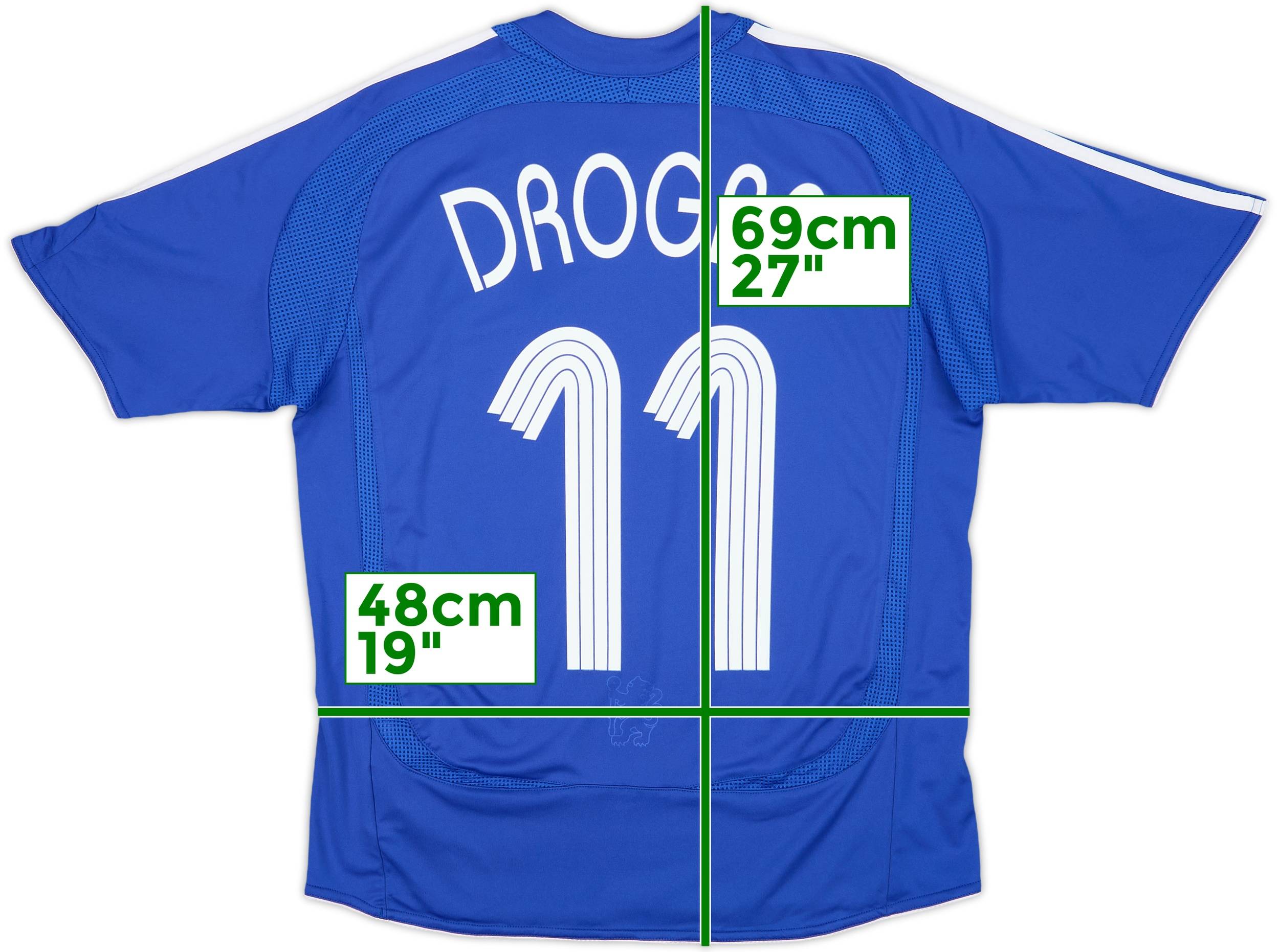 2006-08 Chelsea Home Shirt Drogba #11 - 7/10 - (L.Boys)