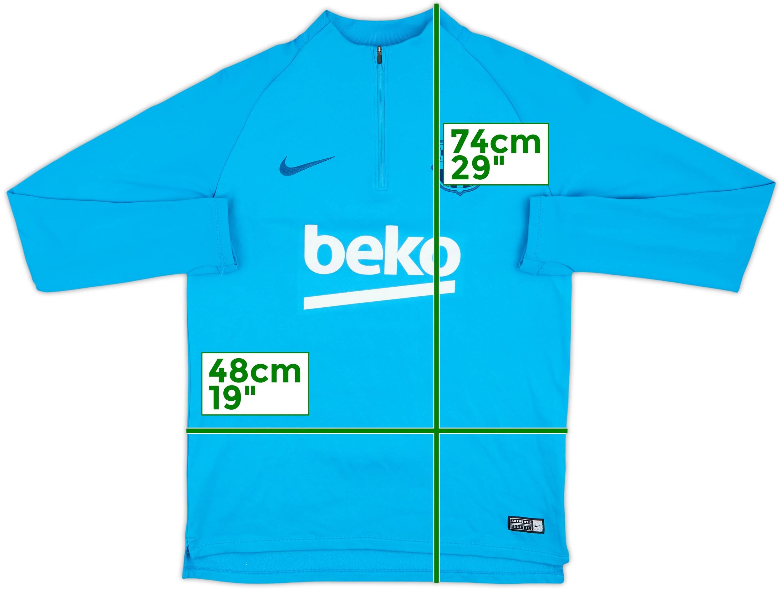ウェア Nike Barcelona Squad Drill Top 2019/20 2019-20 Barcelona Nike 1/4 Zip Drill Top - 8/10 - (M)