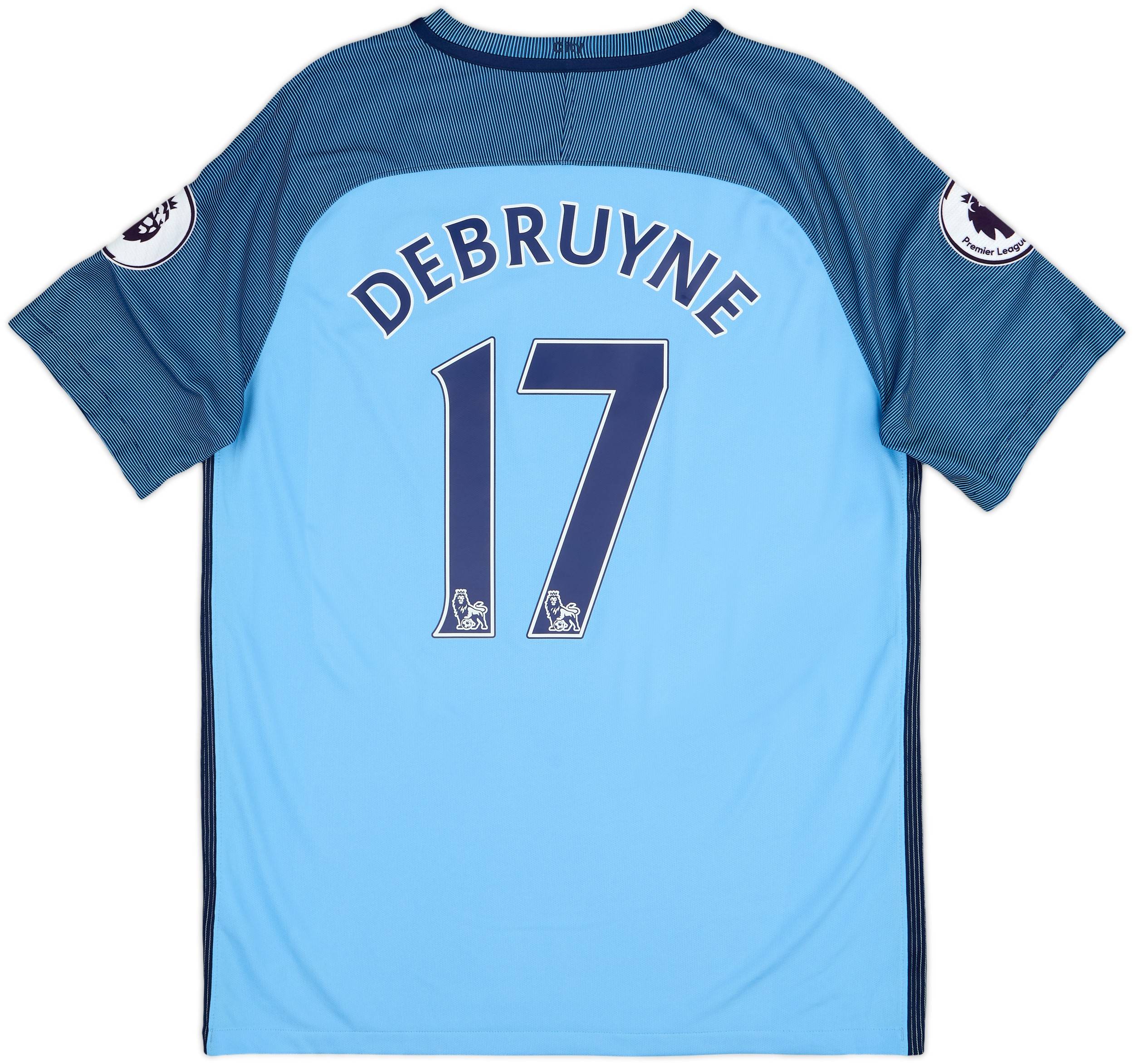 2016-17 Manchester City Home Shirt De Bruyne #17 - 10/10 - (L)