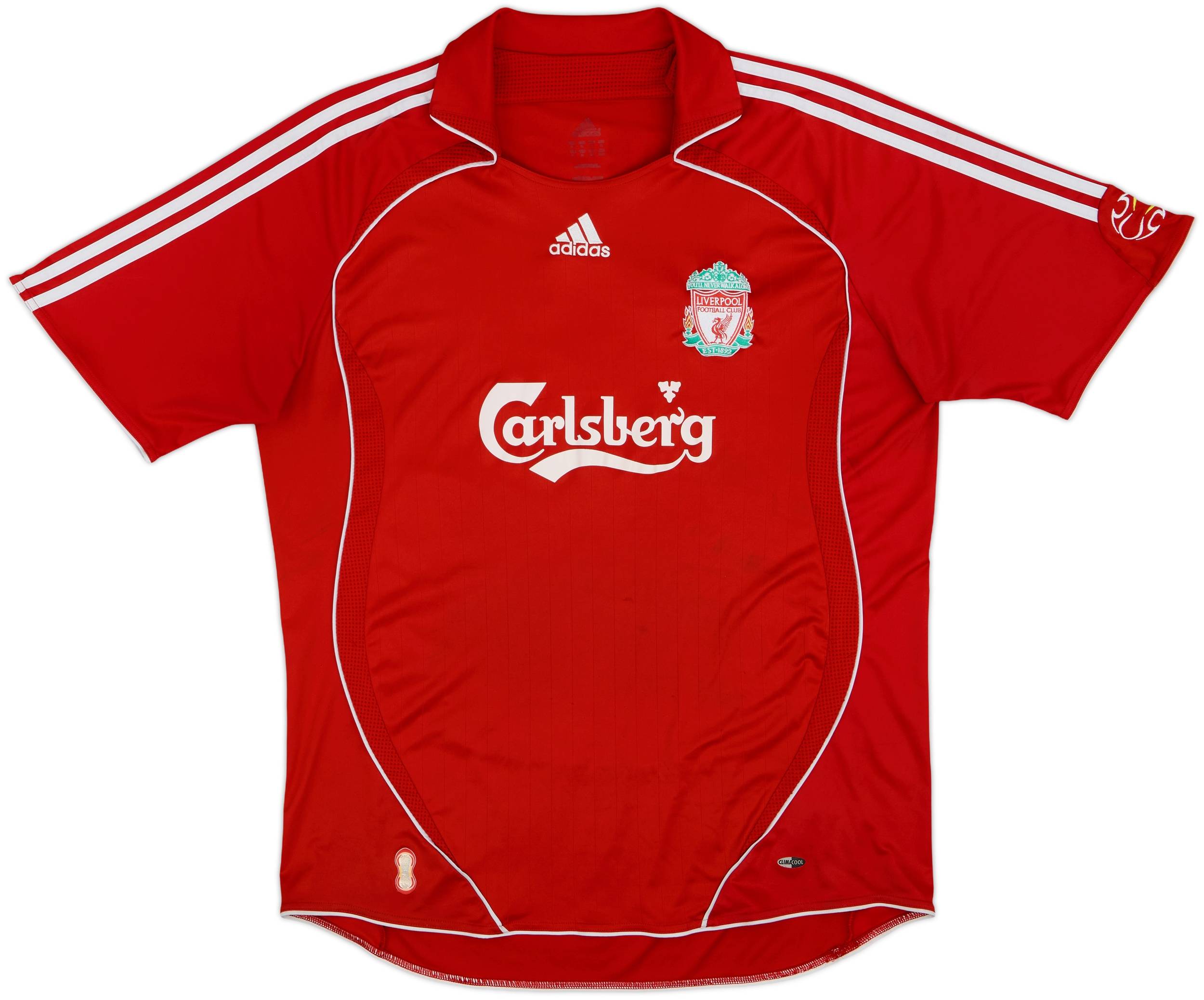2006-08 Liverpool Home Shirt Gerrard #8 - 6/10 - (XL)