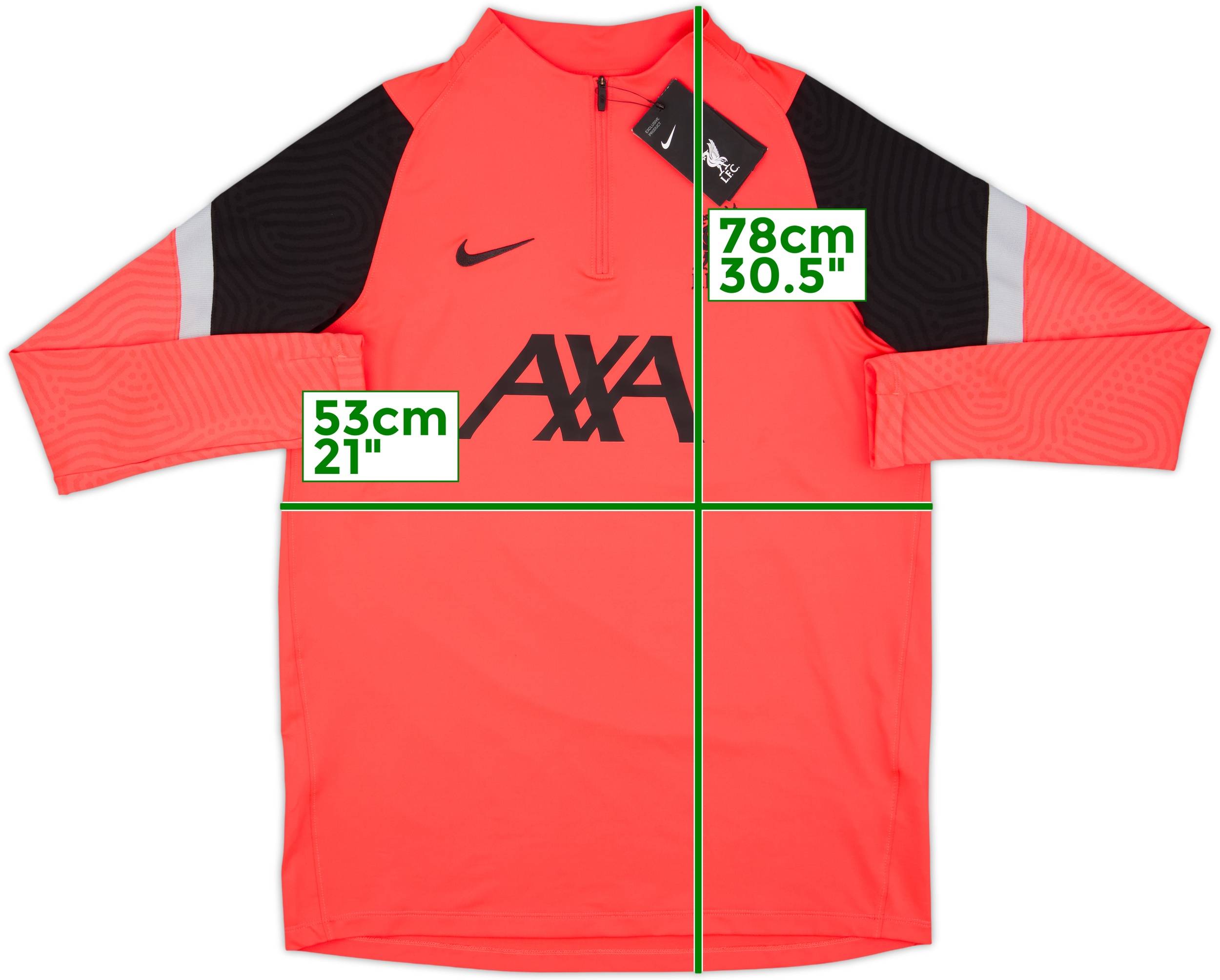2021-22 Liverpool Nike 1/4 Zip Drill Top (L)