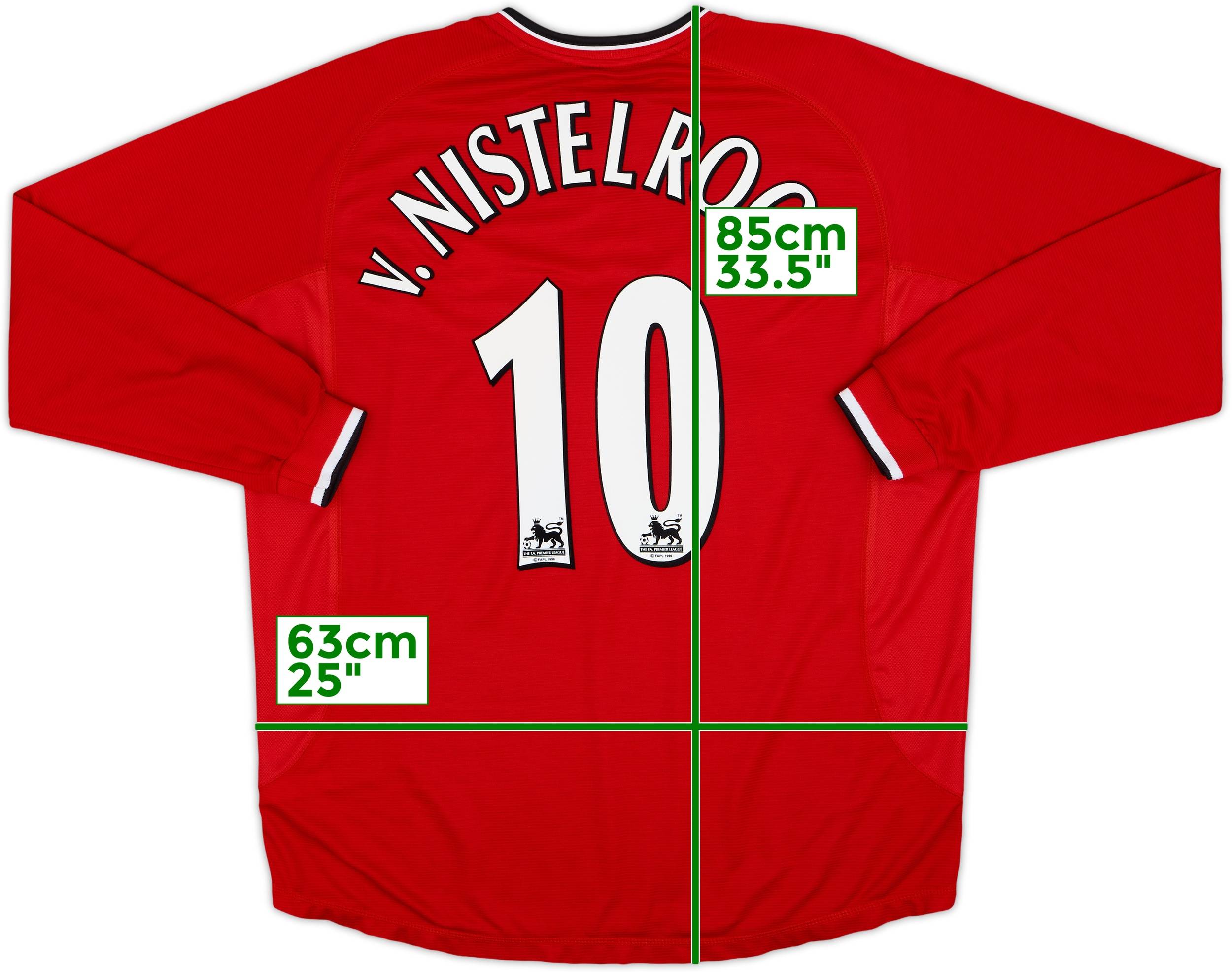 2000-02 Manchester United Home L/S Shirt V.Nistelrooy #10