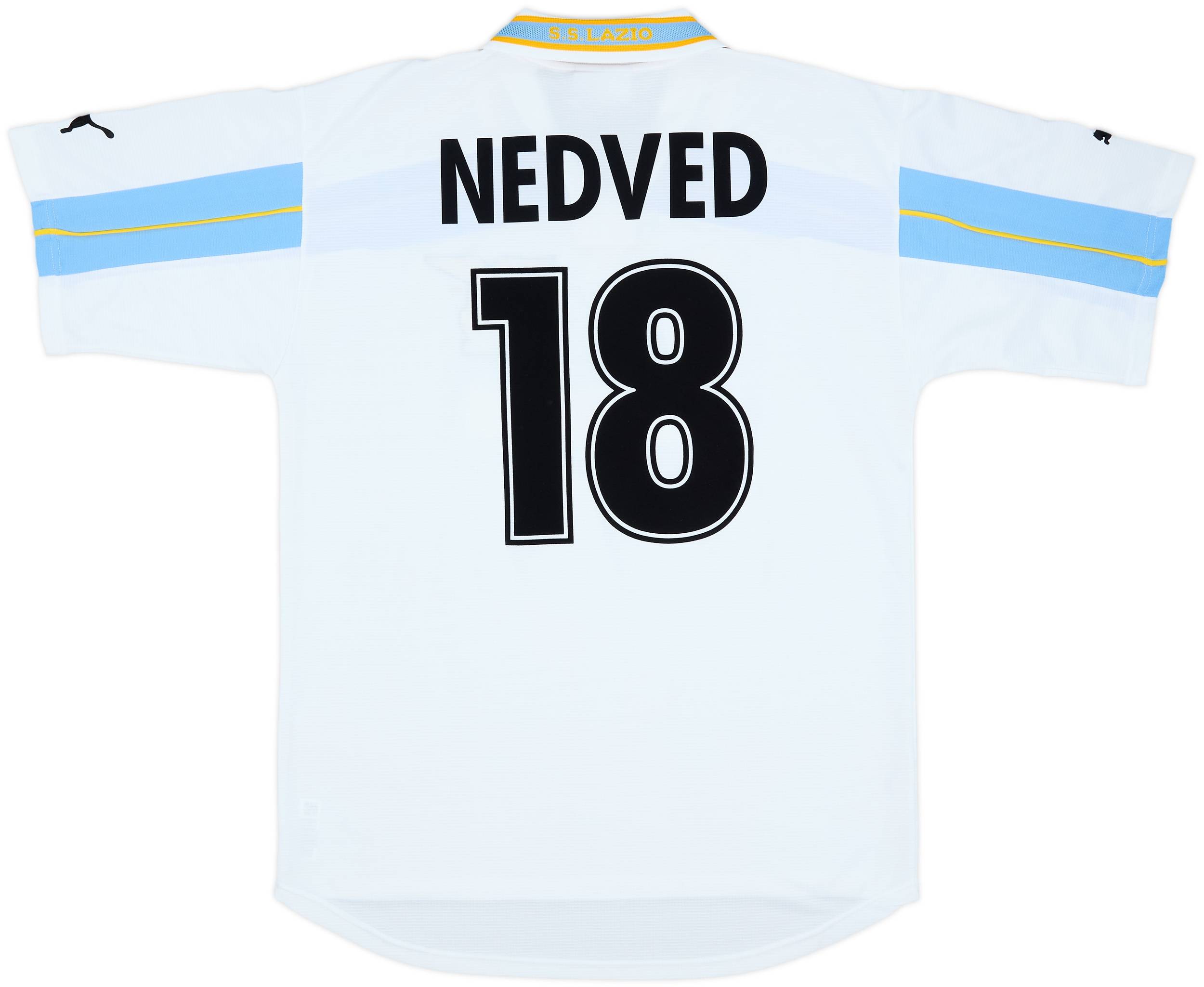 2000-01 Lazio Centenary Home Shirt Nedved #18 - 7/10 - (XL)