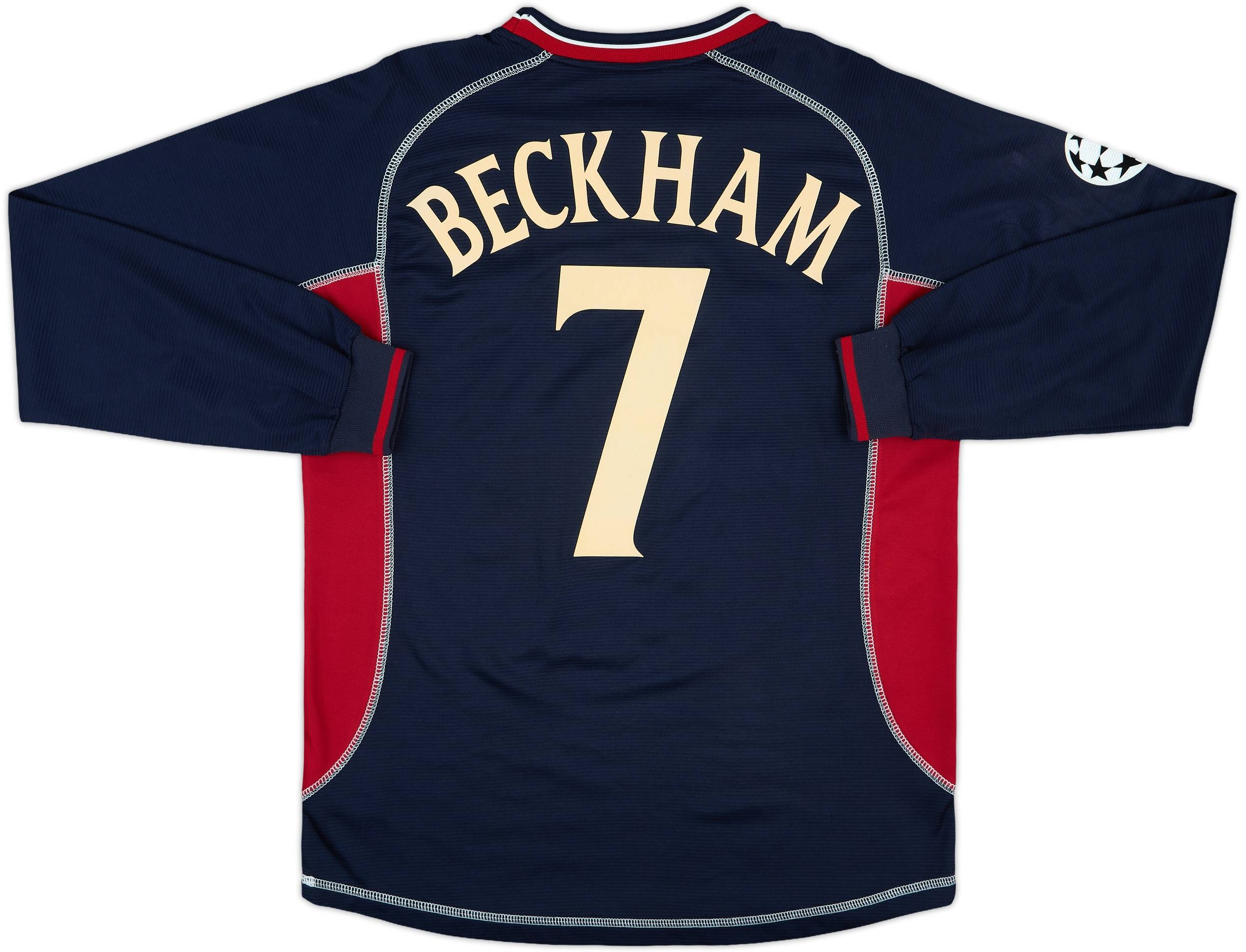 2000-01 Manchester United Third L/S Shirt Beckham #7 - 7/10