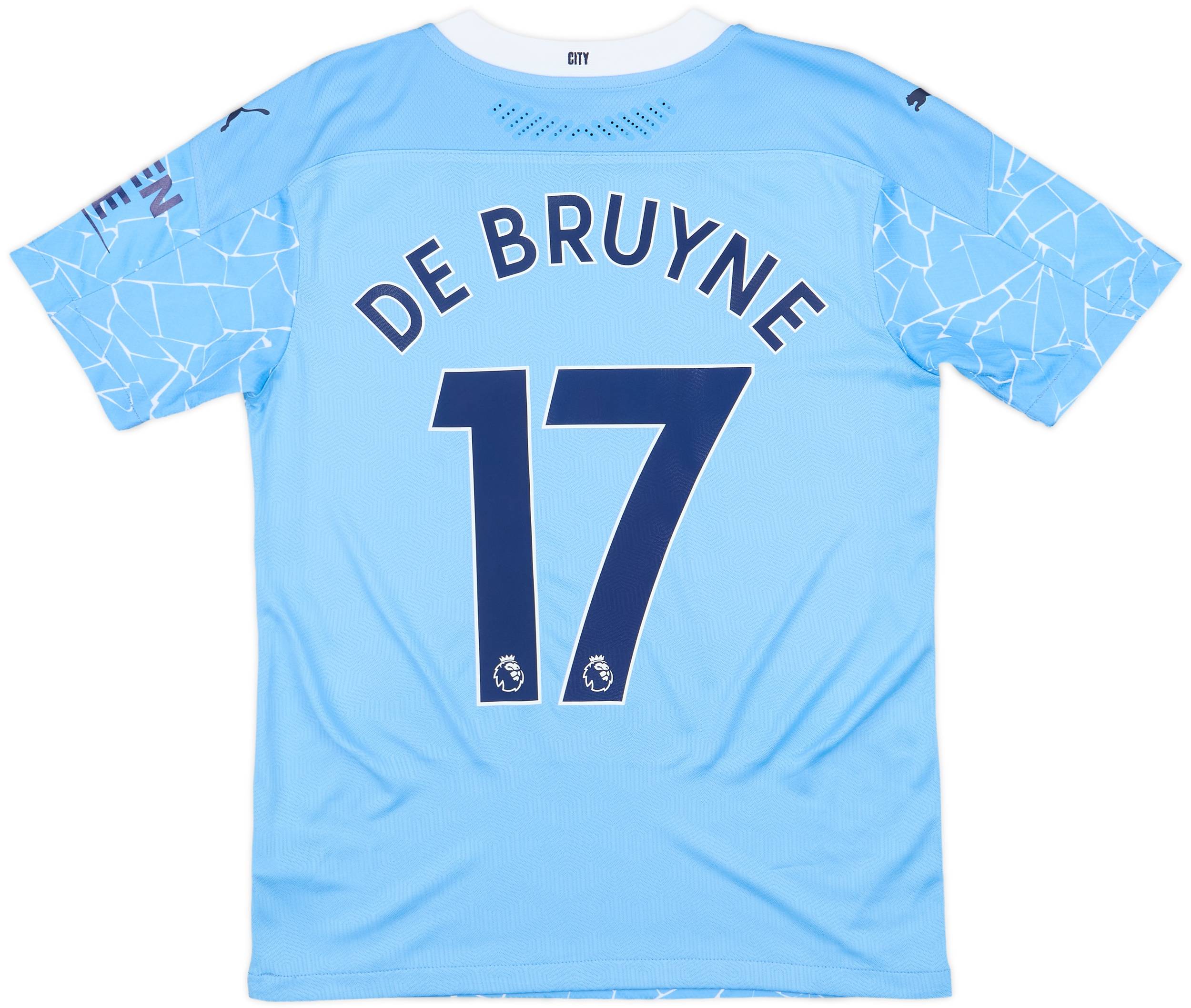 2020-21 Manchester City Authentic Home Shirt De Bruyne #17 (S)