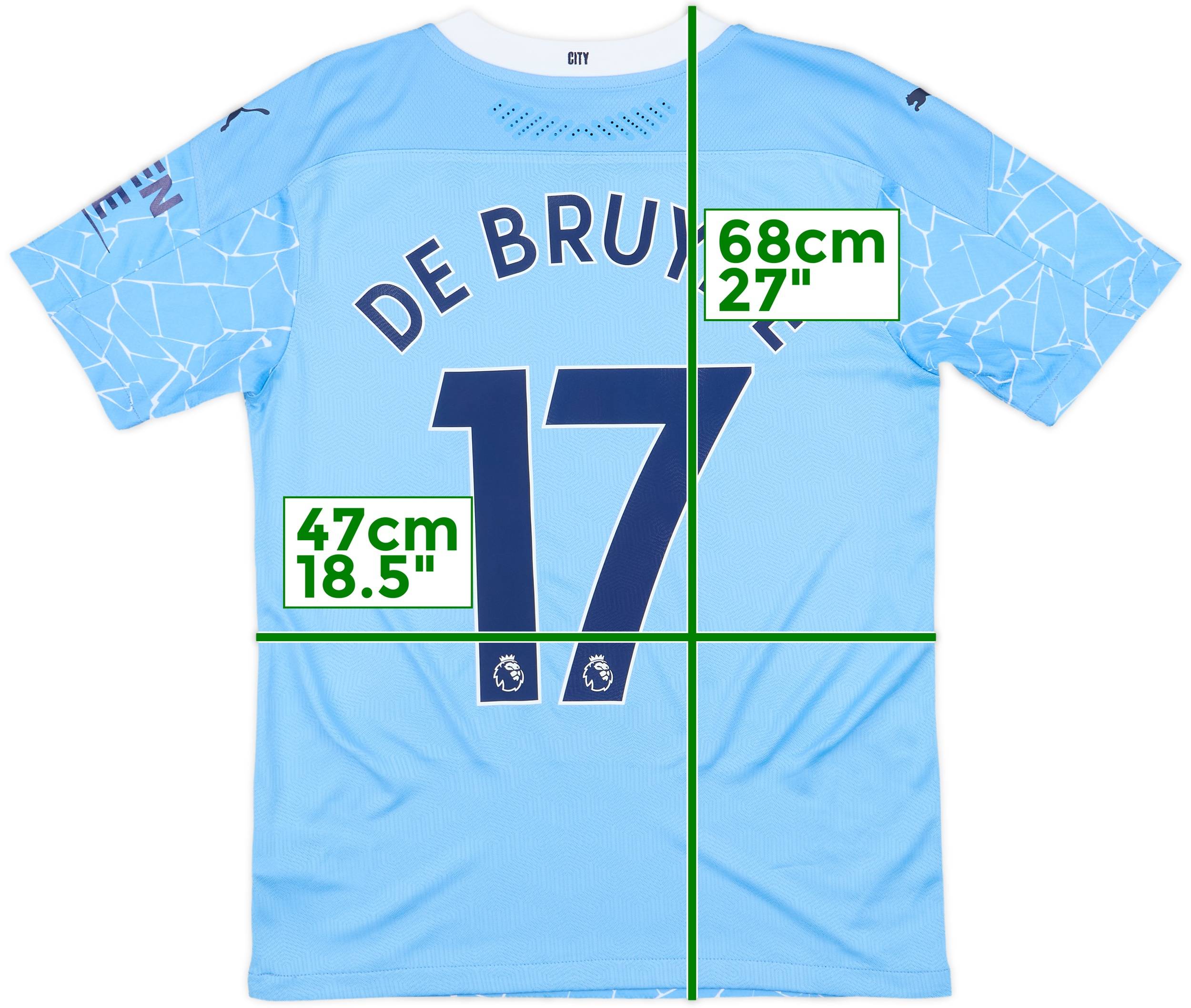 2020-21 Manchester City Authentic Home Shirt De Bruyne #17 (S)