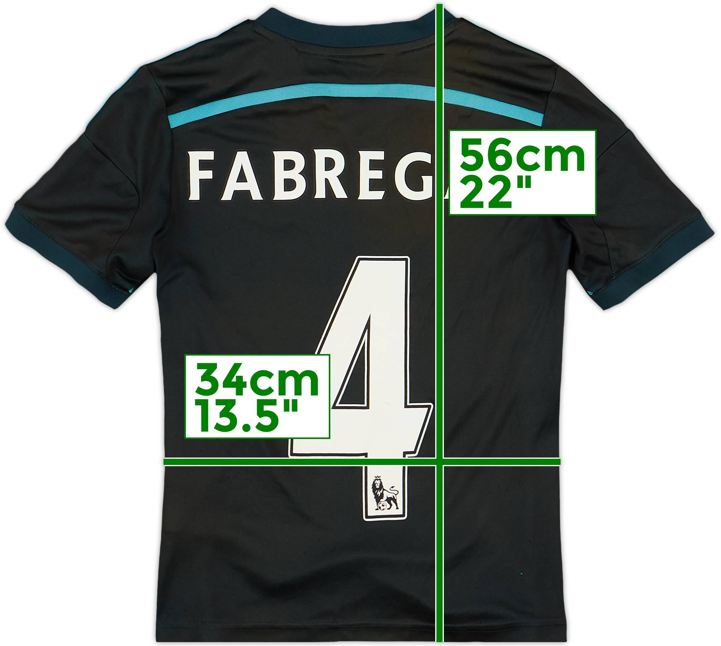 2014-15 Chelsea Third Shirt Fabregas #4 - 5/10 - (M.Boys)