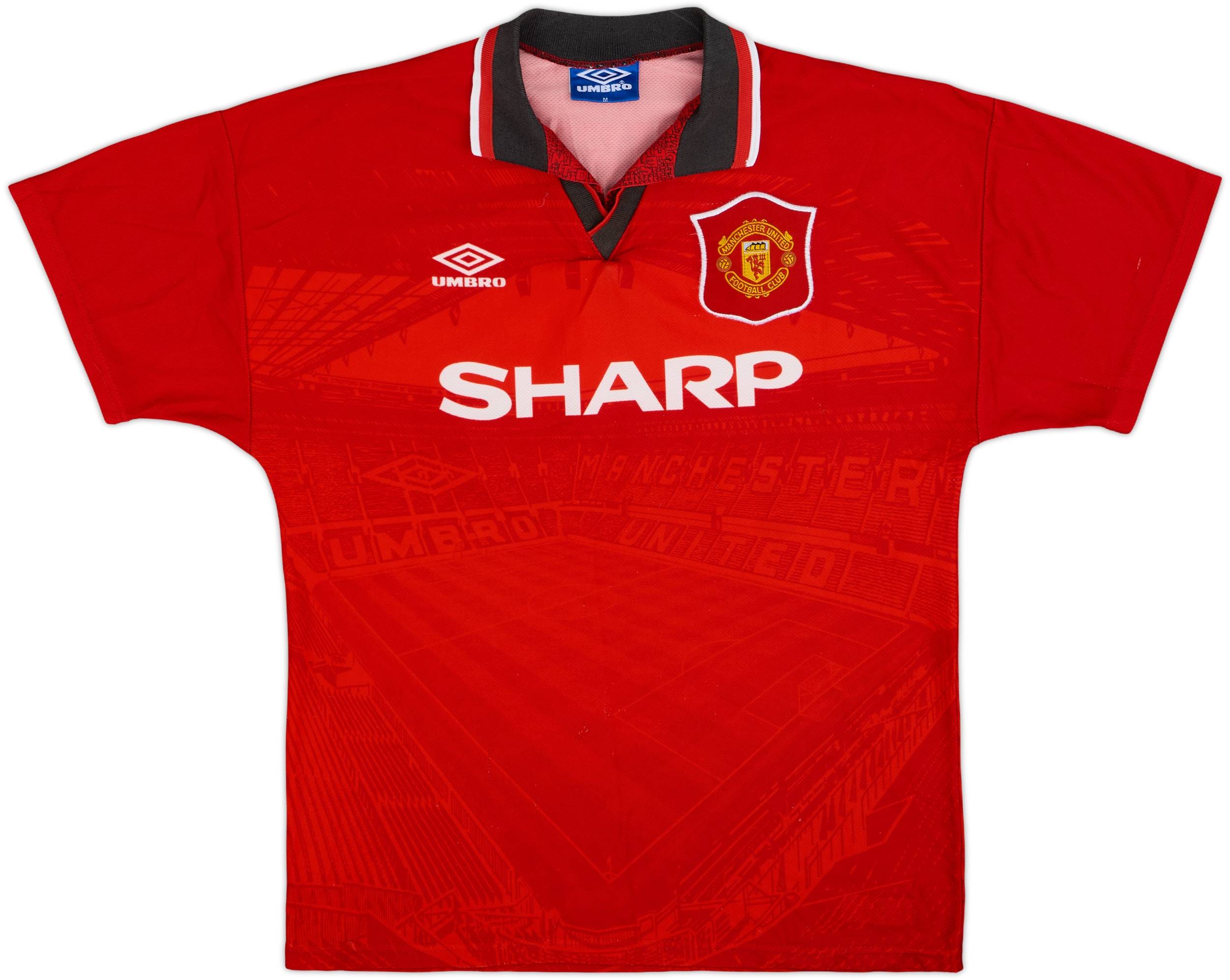 1994-96 Manchester United Home Shirt Kanchelskis #14 - 7/10 - (M)