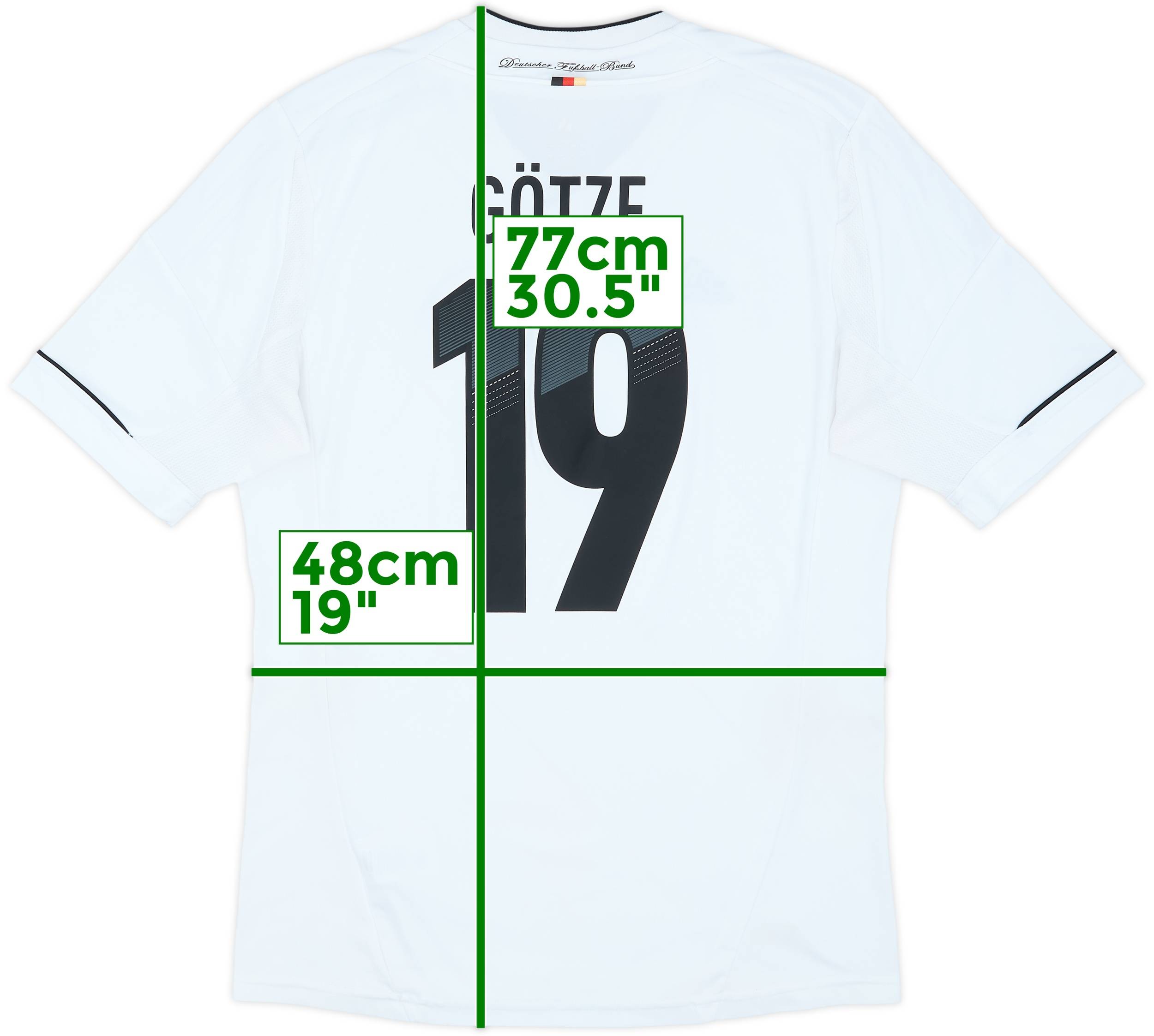 2012-13 Germany Home Shirt Gotze #19 - 7/10 - (M)