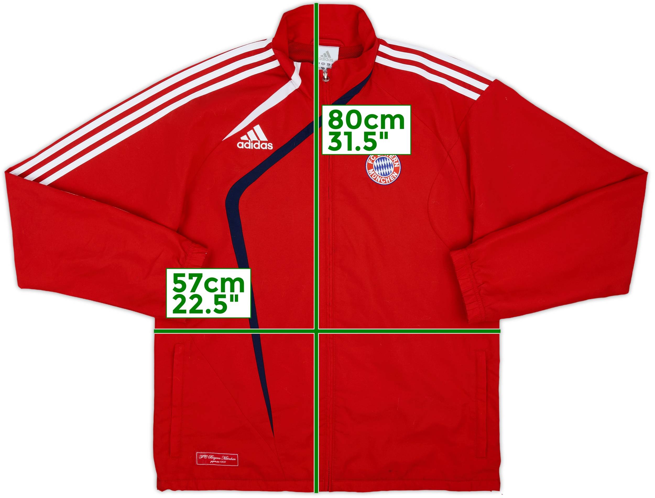 『TEN BUFFALO JKT RED M』 2009-10 Bayern Munich adidas Track Jacket - 8/10 - (M/L)