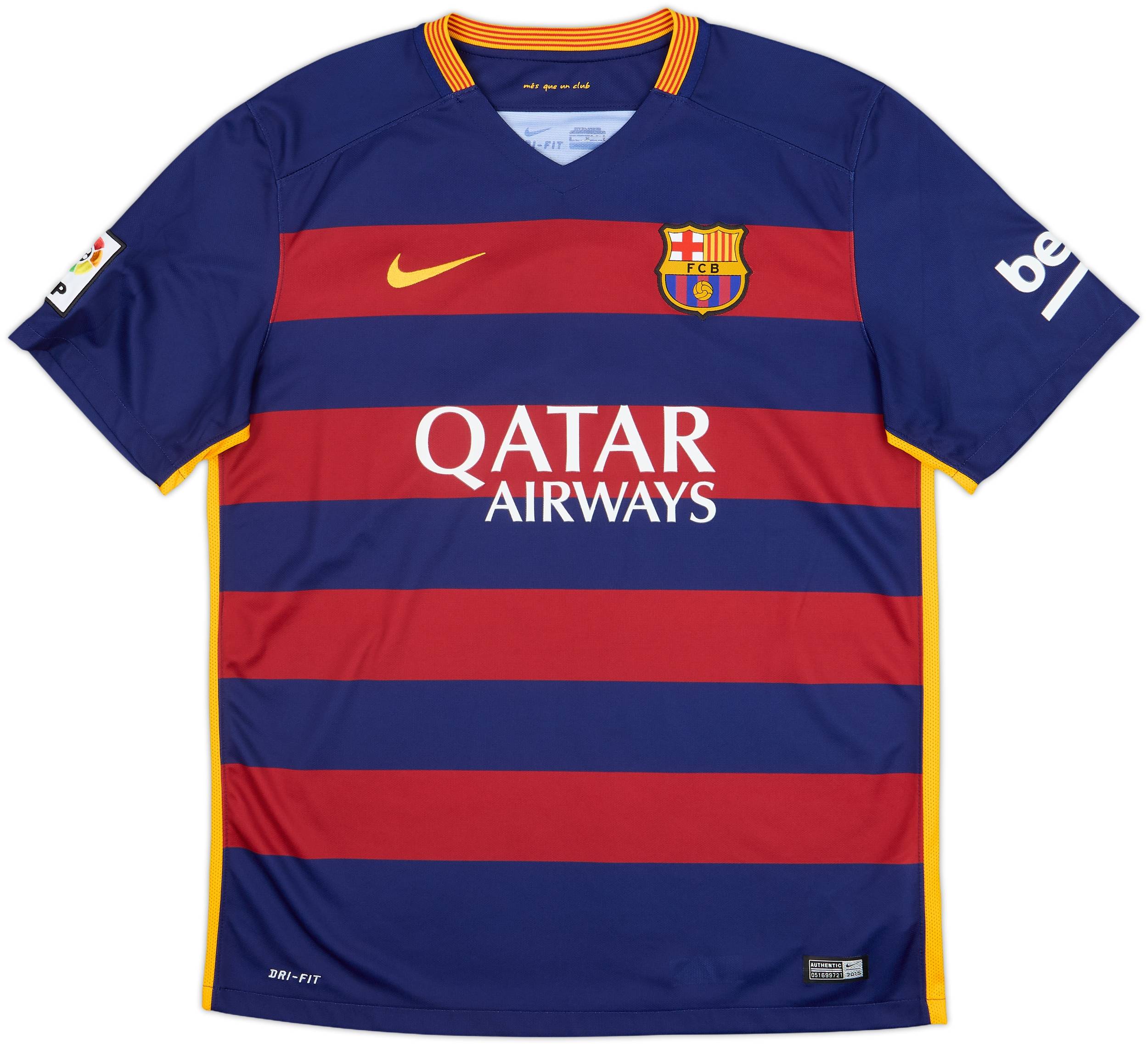 2015-16 Barcelona Home Shirt A.Iniesta #8 - 8/10 - (L)