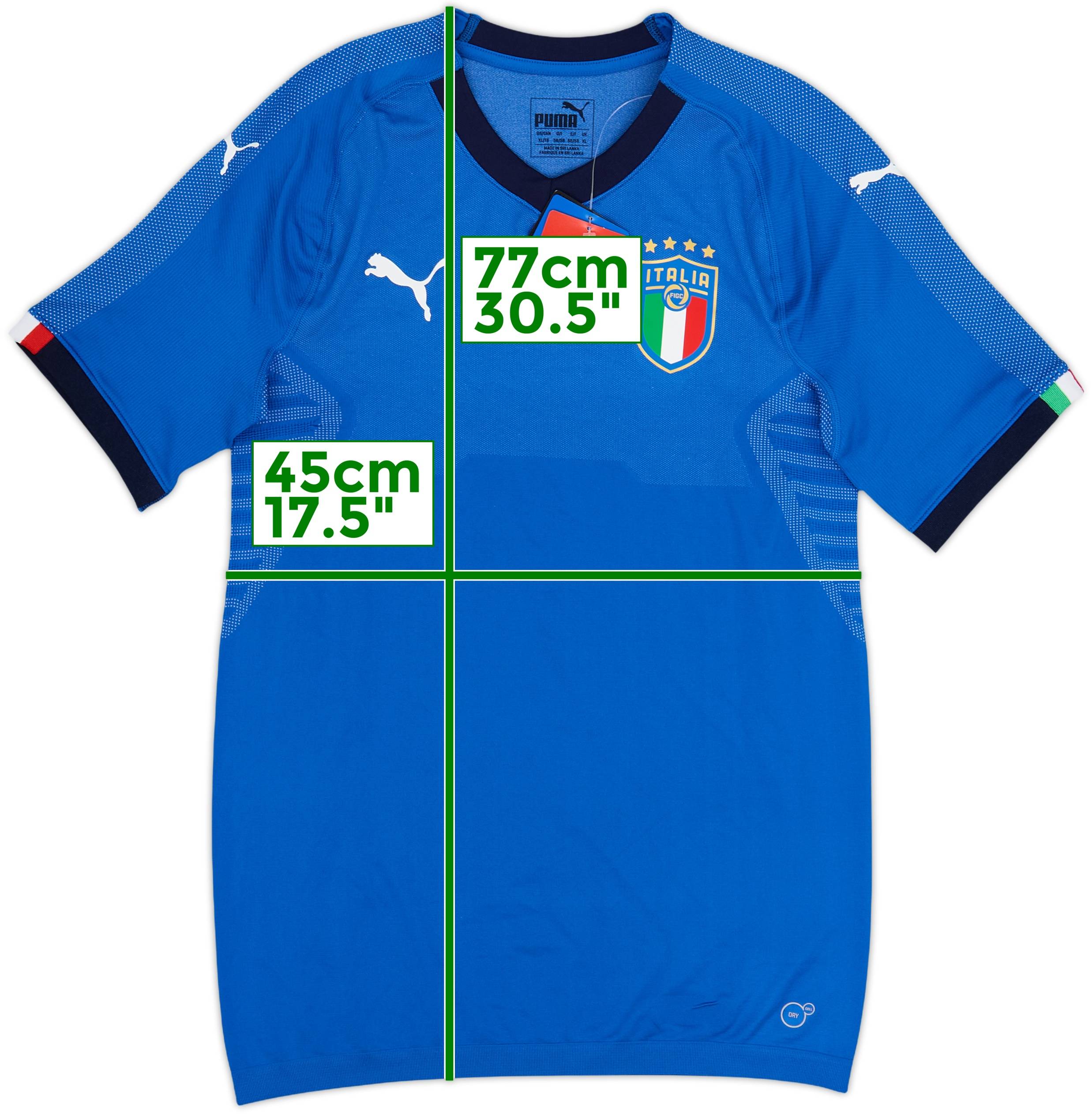 2018-19 Italy Authentic Home Shirt (XL)
