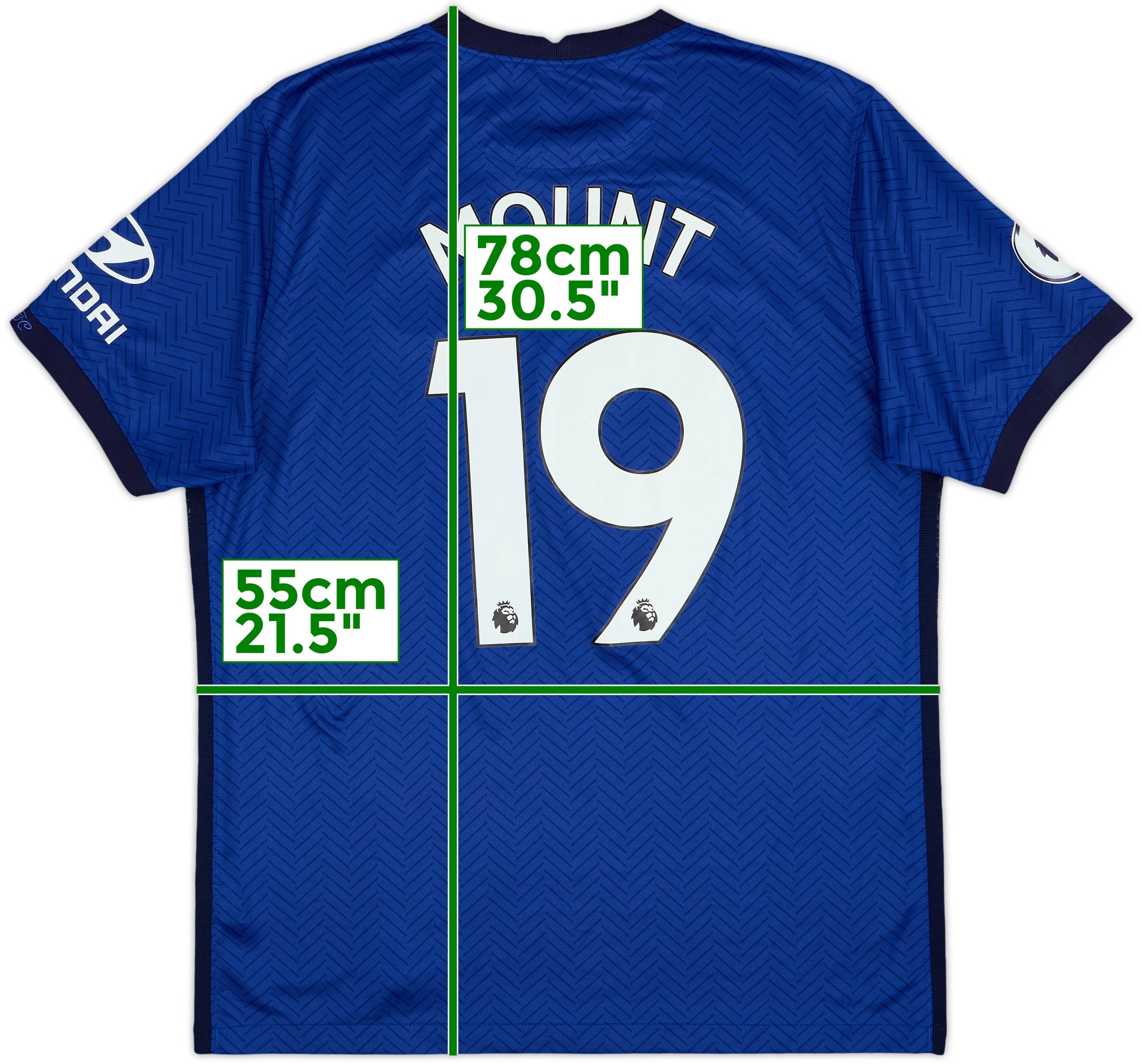 Chelsea FC Nike Mount 19 20-21シーズン CHELSEA 2020/2021 HOME FOOTBALL SHIRT JERSEY NIKE XL #19