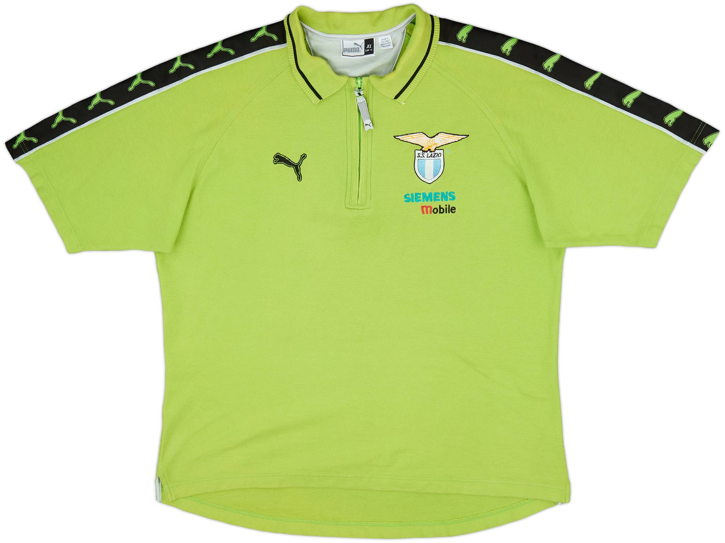 2002-03 Lazio Puma Staff Issue 1/4 Zip Polo Shirt - 7/10 - (XL)