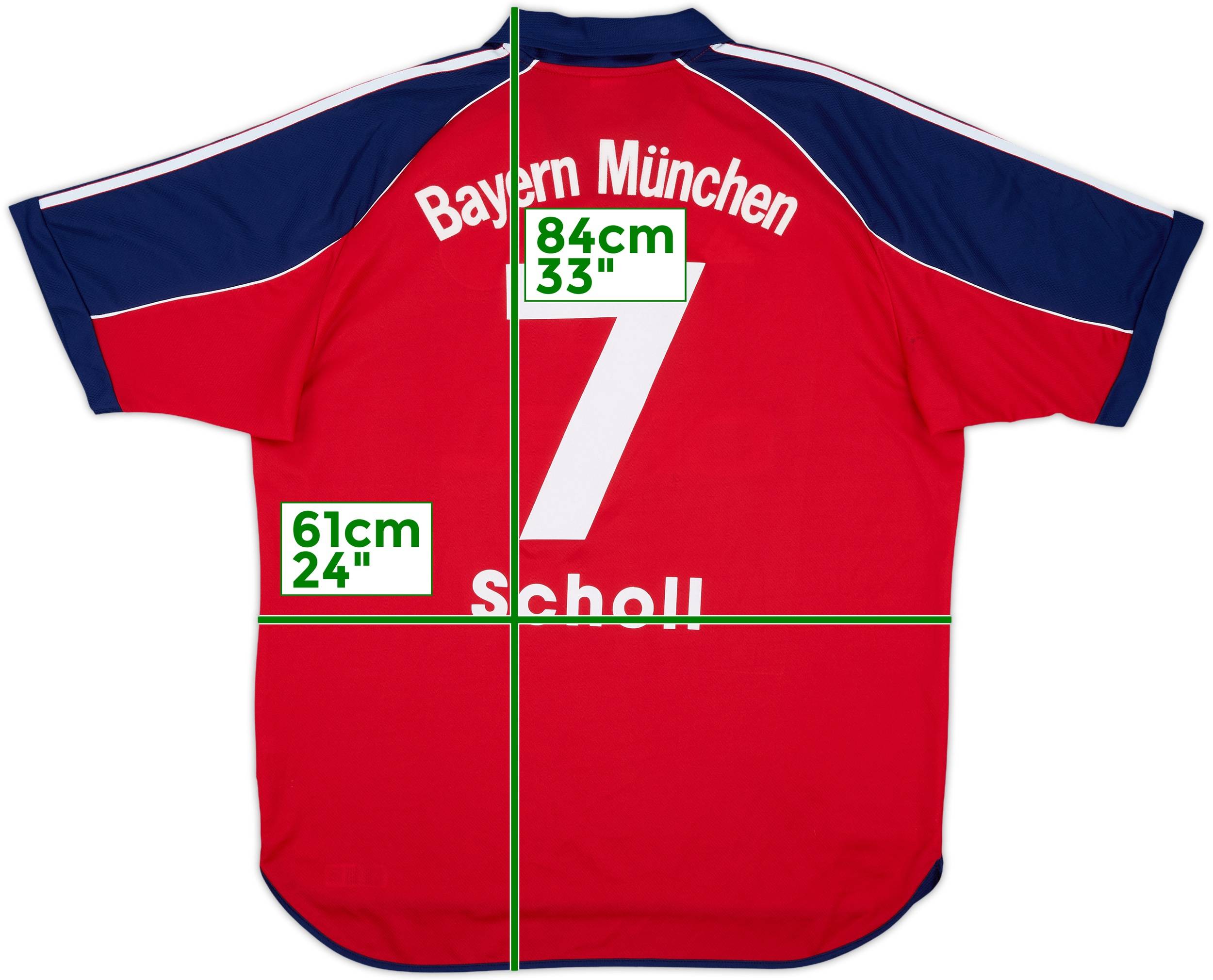1999-01 Bayern Munich Home Shirt Scholl #7 - 9/10 - (XL)