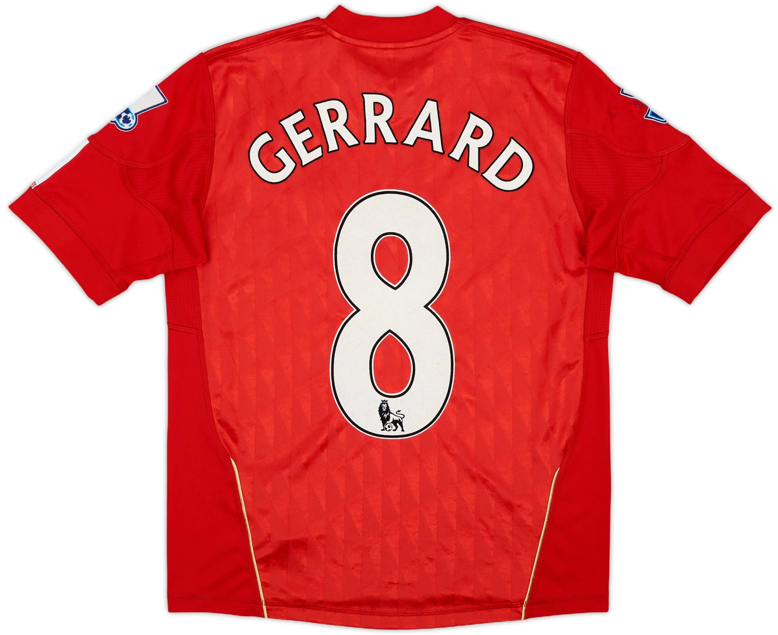 リバプール GERRARD 8 サイズ【M】 2010-12 Liverpool Home Shirt Gerrard #8 - 8/10 - (M.Boys)