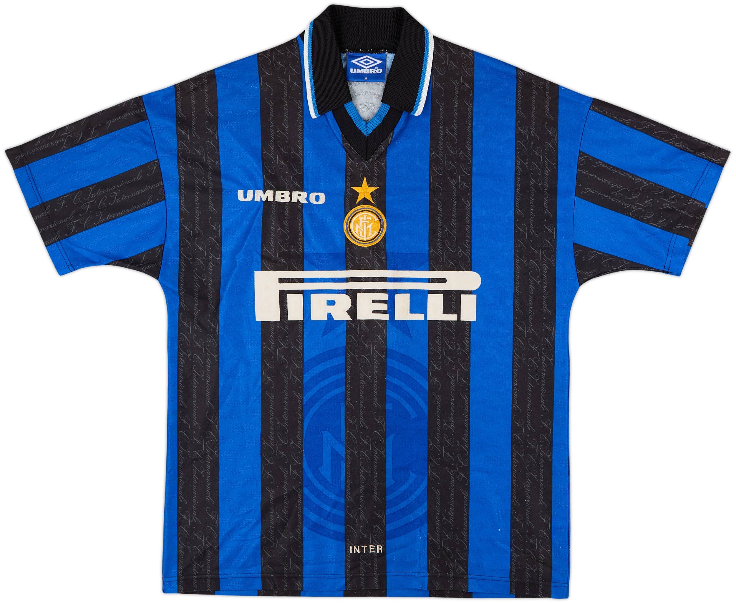 1997-98 Inter Milan Home Shirt Ronaldo #10 - 8/10 - (M)