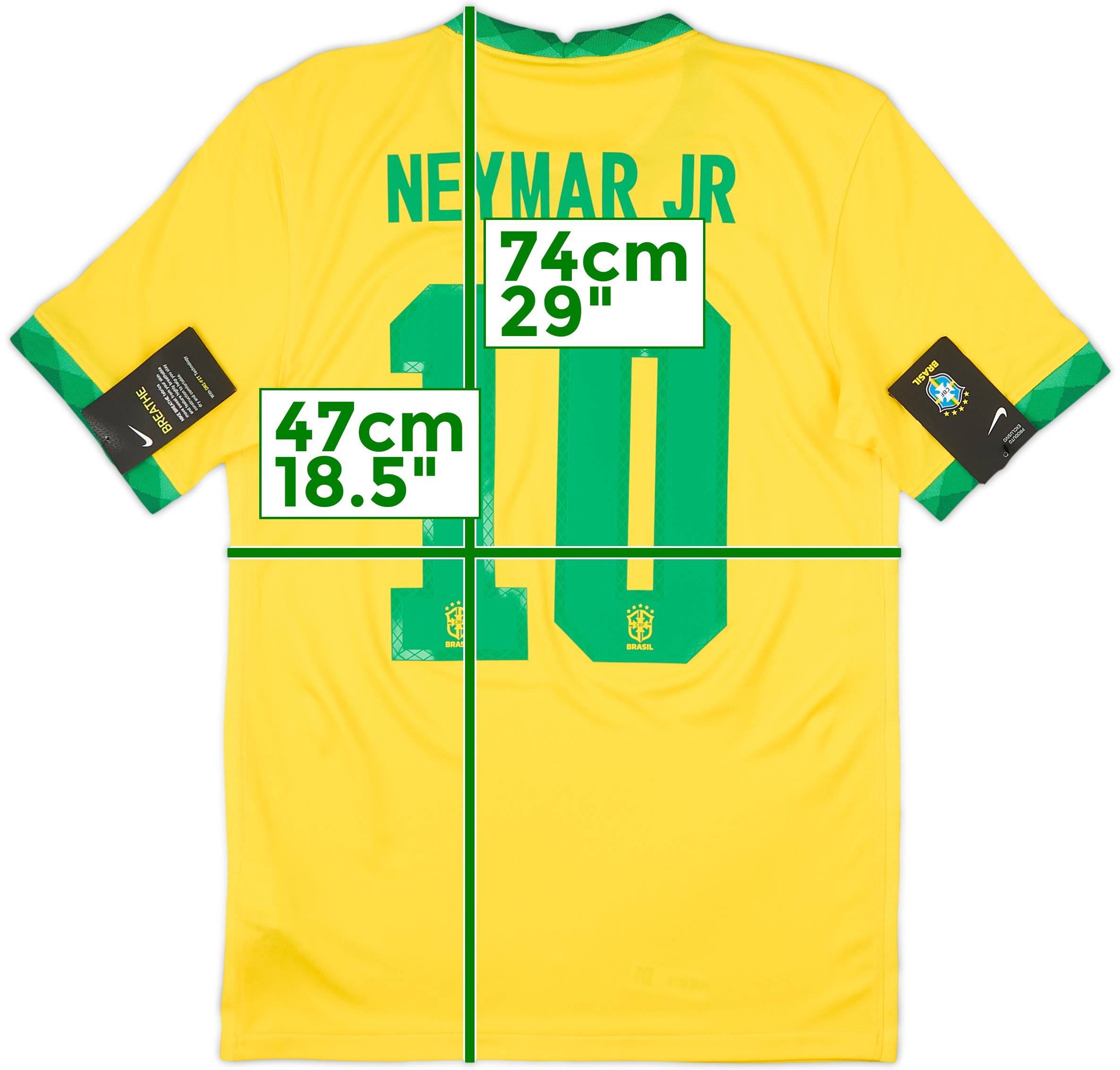 2020-21 Brazil Home Shirt Neymar #10 (S)
