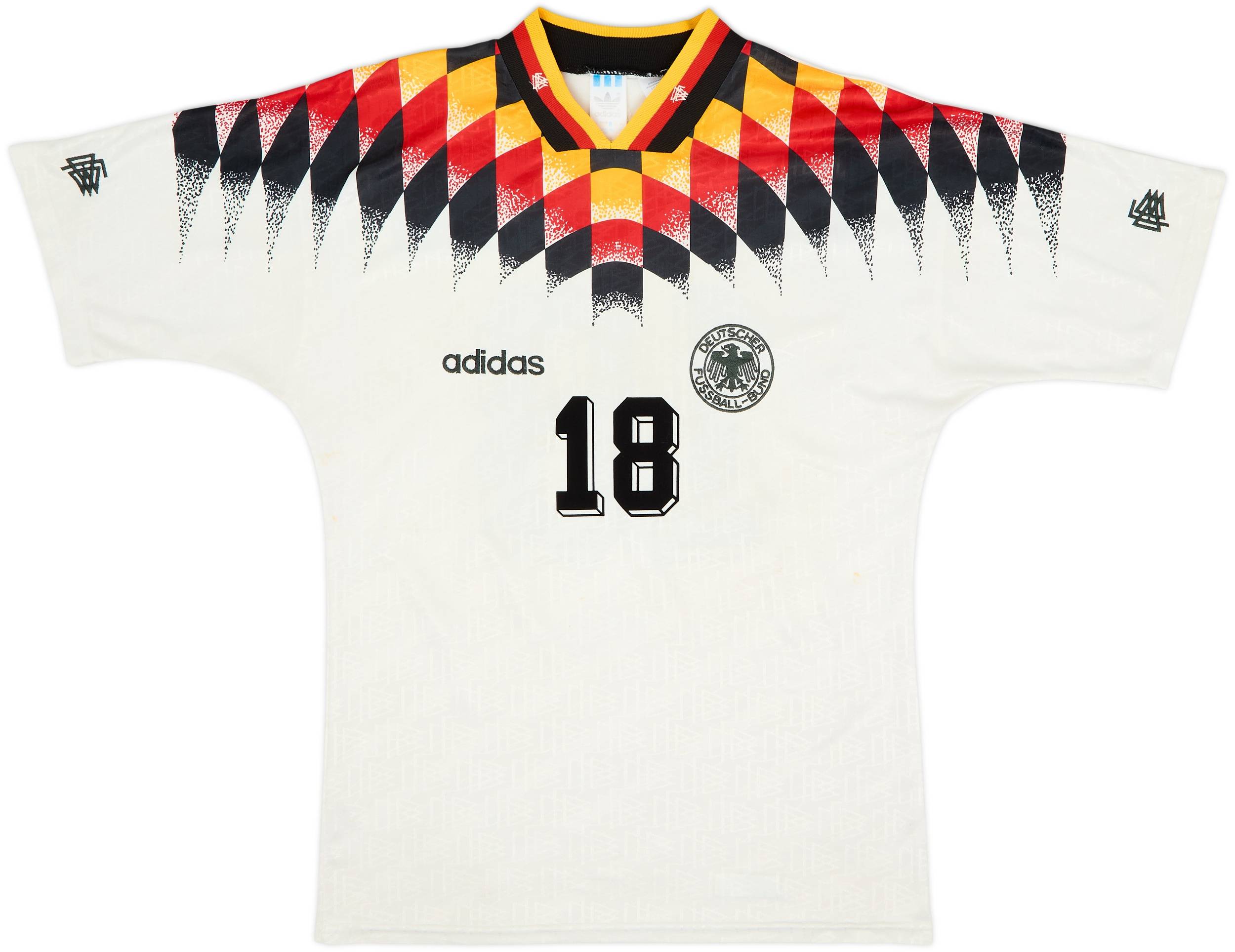 1994-96 Germany Home Shirt Klinsmann #18 - 5/10 - (M)