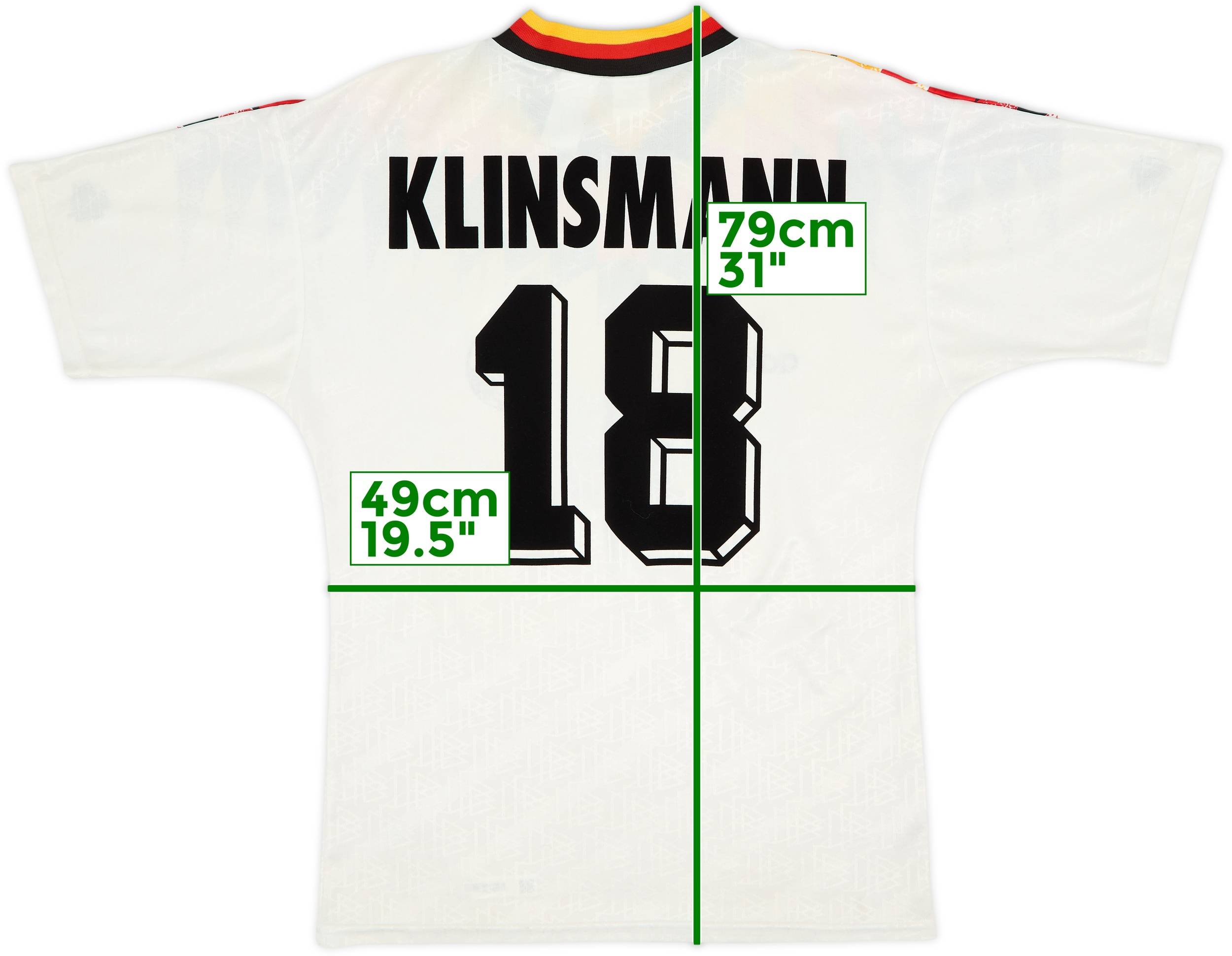 1994-96 Germany Home Shirt Klinsmann #18 - 5/10 - (M)