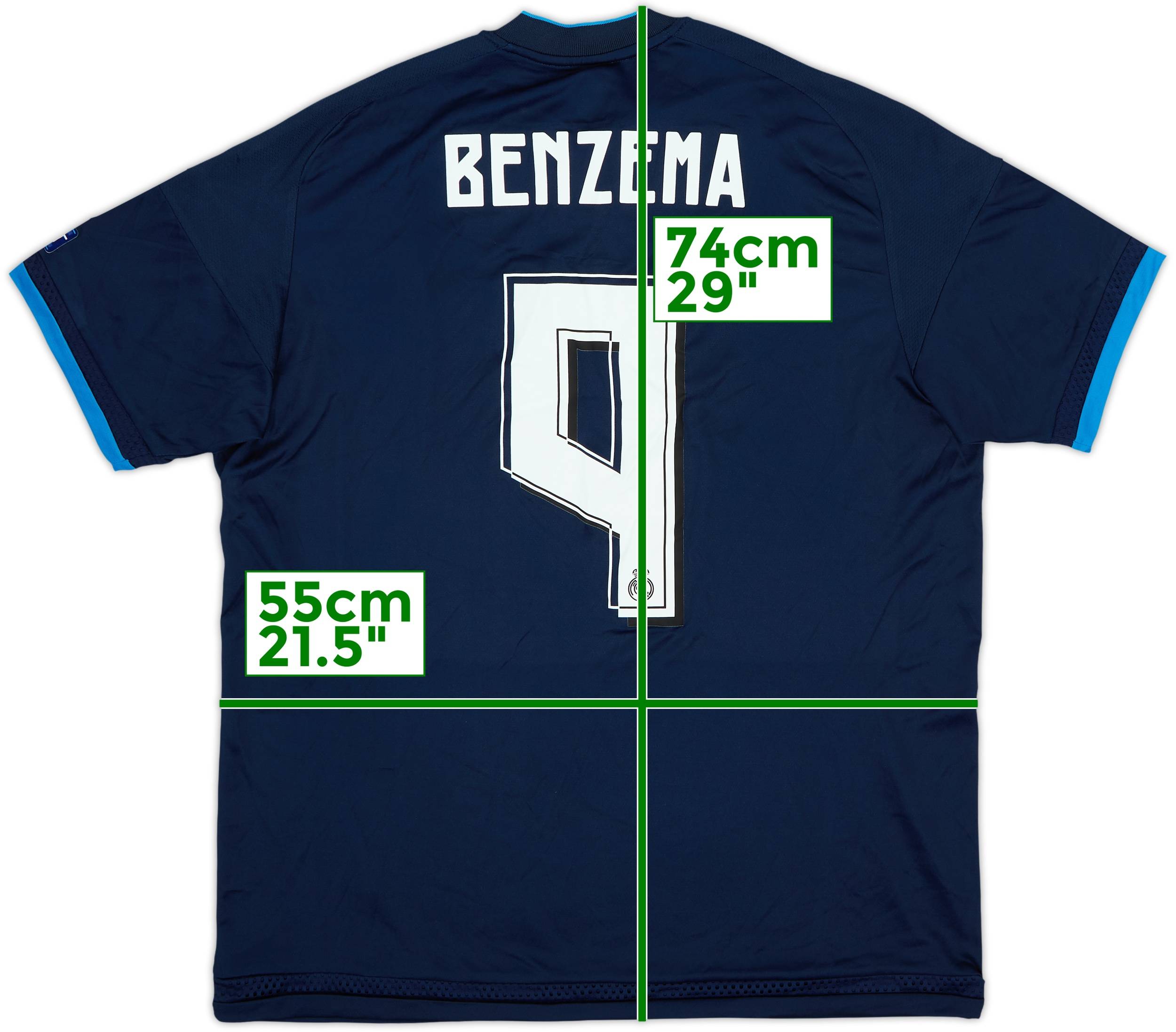 2015-16 Real Madrid Third Shirt Benzema #9 (L)
