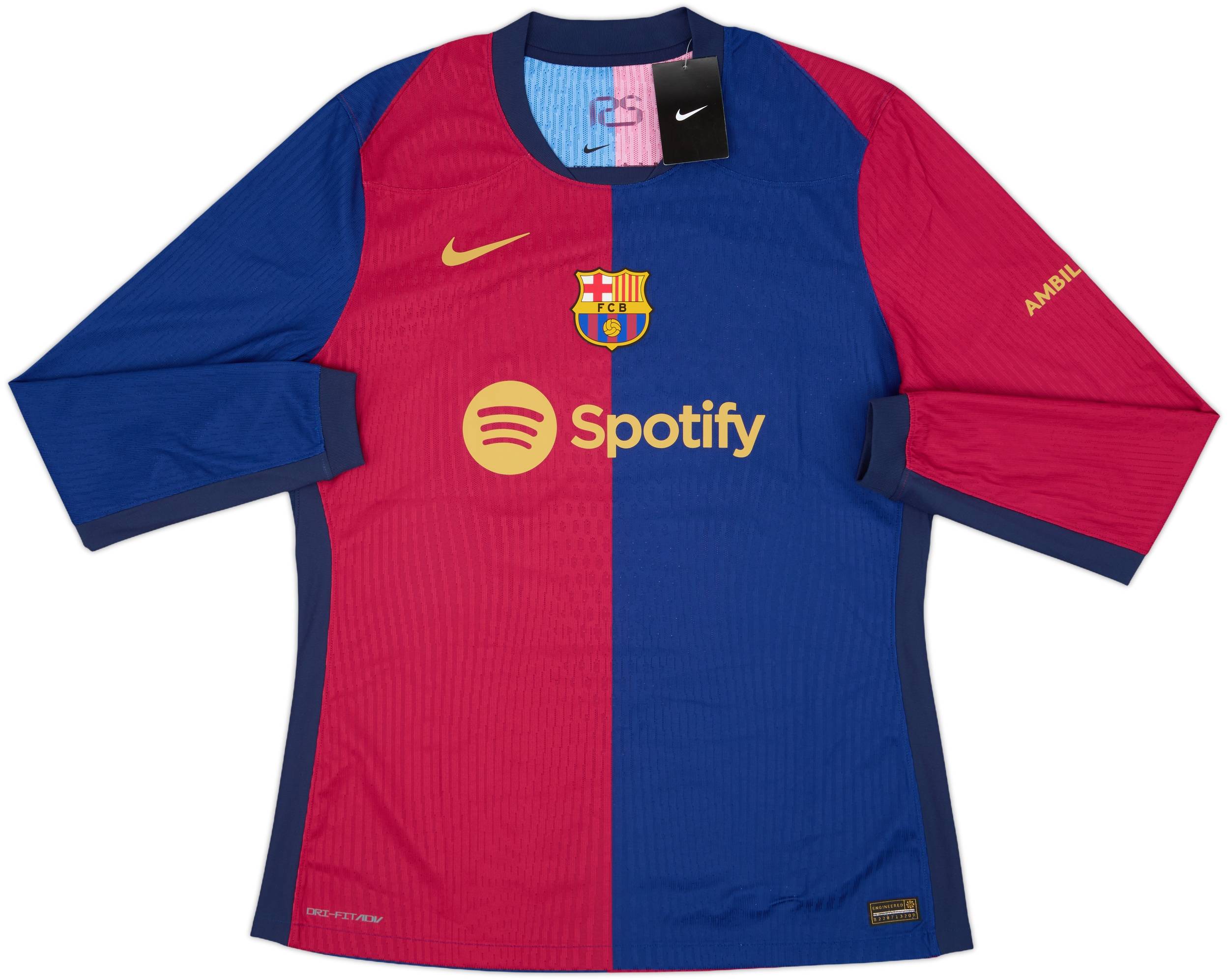 FC Barcelona シャツ XL 2024-25 Barcelona Authentic Home L/S Shirt (XL)