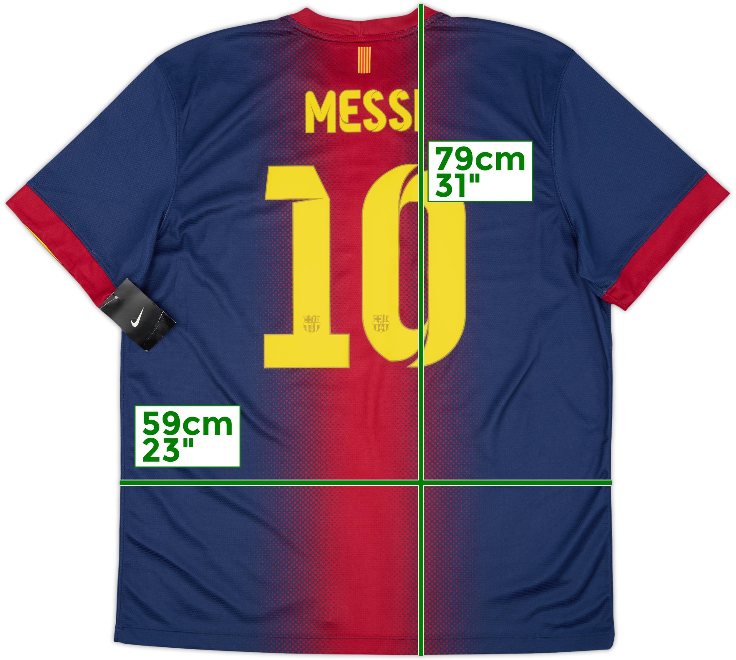 2012-13 Barcelona Player Issue Home Shirt Messi #10 (XL)