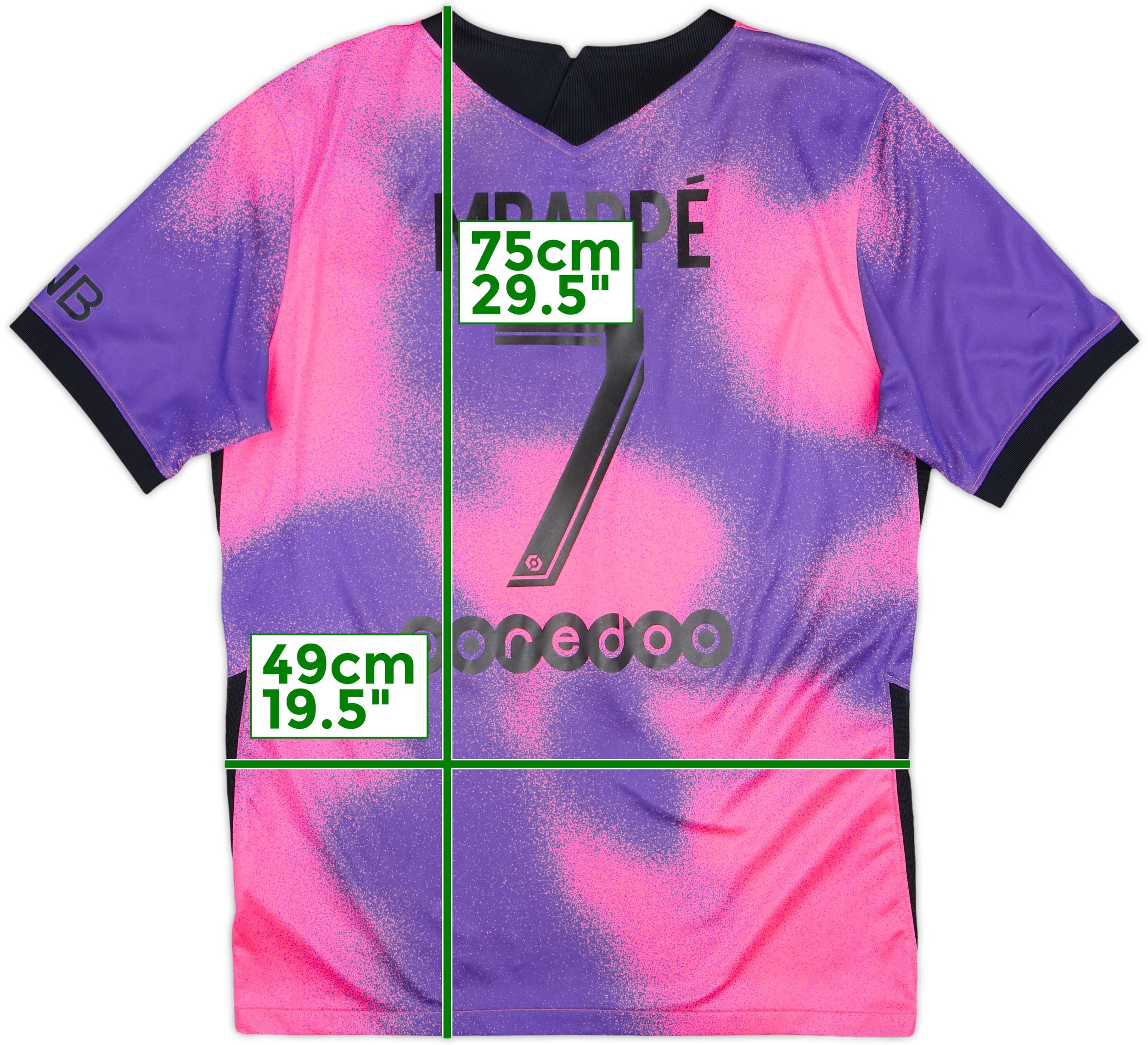 2020-21 Paris Saint-Germain Fourth Shirt Mbappe #7 - 10/10 - (M)