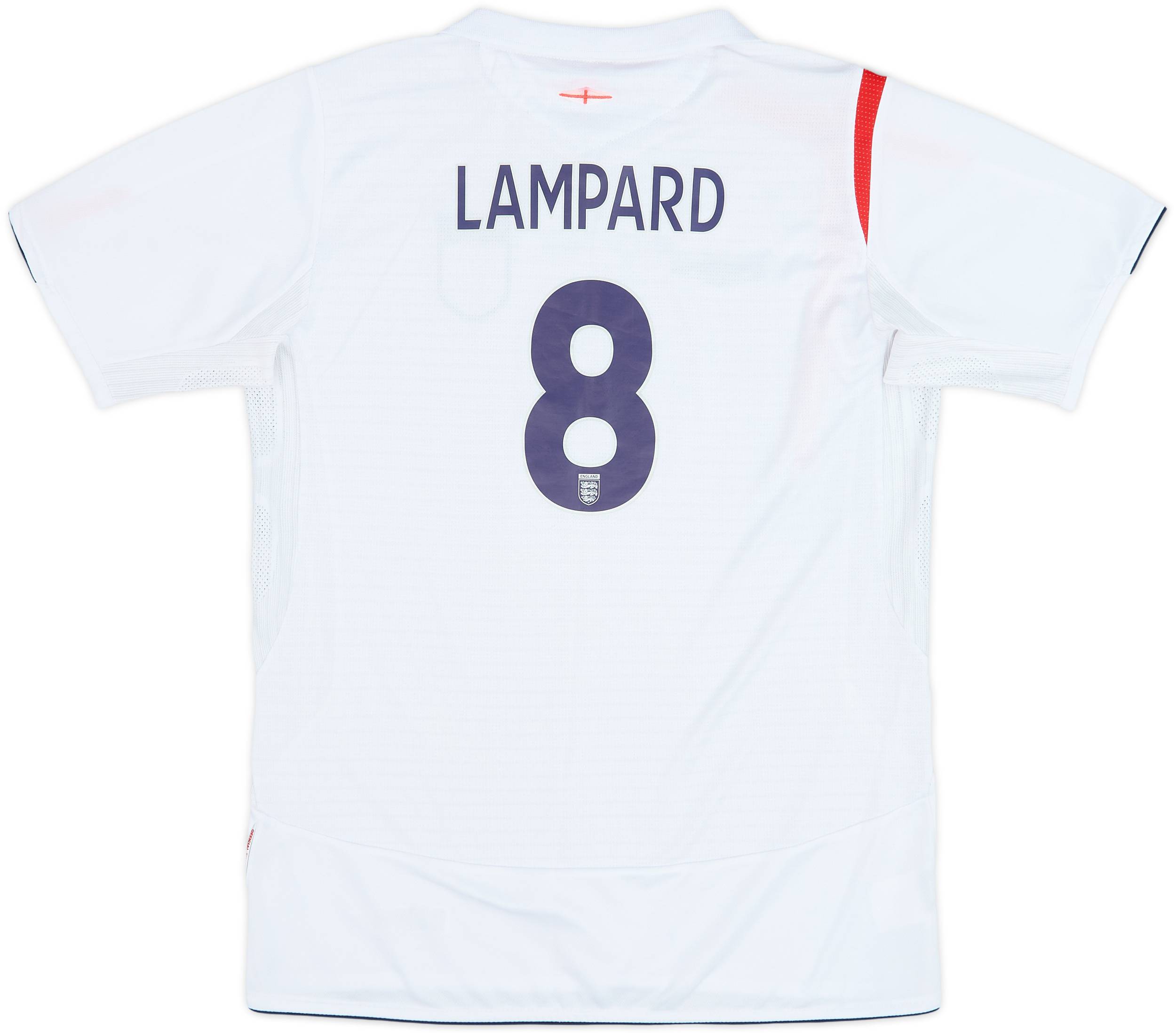 2005-07 England Home Shirt Lampard #8 - 8/10 - (XL.Boys)