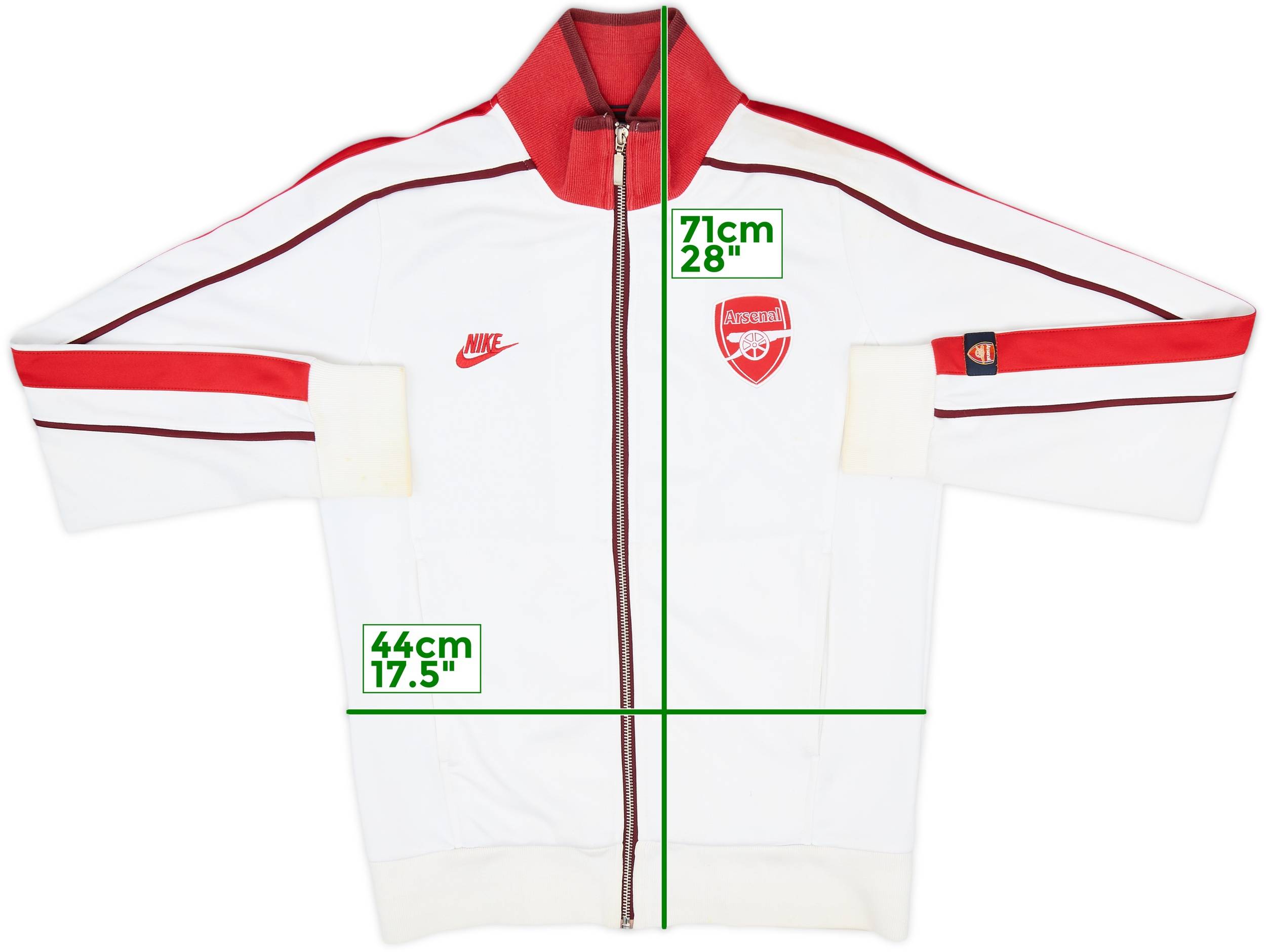 Nike Arsenal ナイロンジャケット 2008-09 Arsenal Nike Track Jacket - 6/10 - (S)