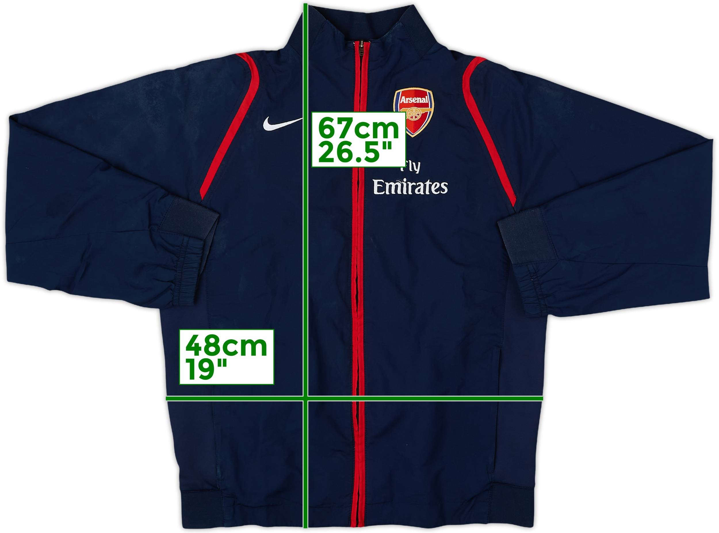 2006-07 Arsenal Nike Track Jacket - 6/10 - (L.Boys)