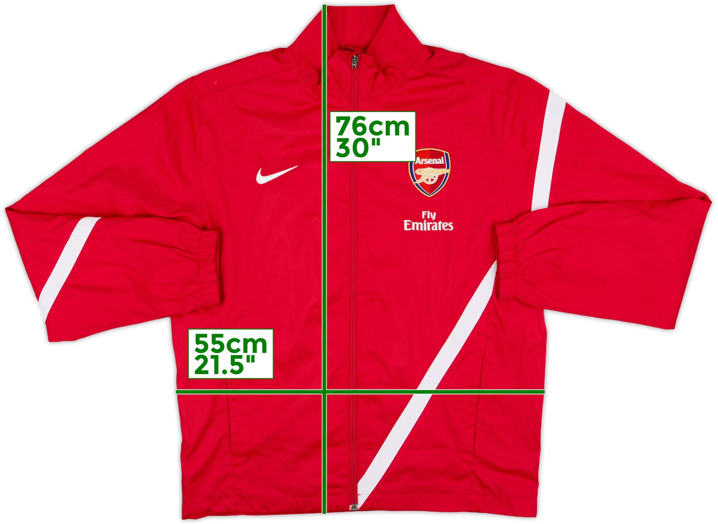 NIKE×ARSENAL 12-13 トラックジャケット-XL 2011-12 Arsenal Nike Track Jacket - 7/10 - (L)