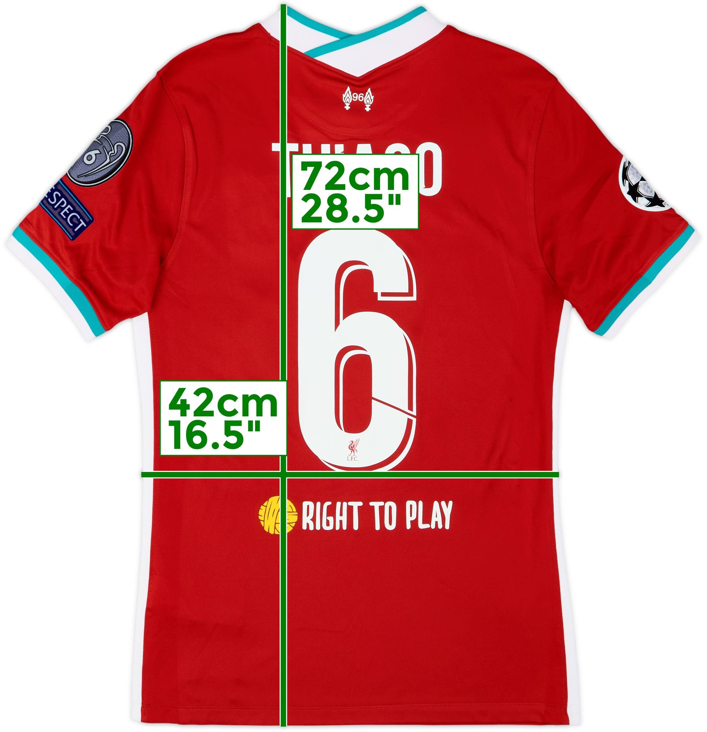 2020-21 Liverpool Home Shirt Thiago #6 - 9/10 - (S)