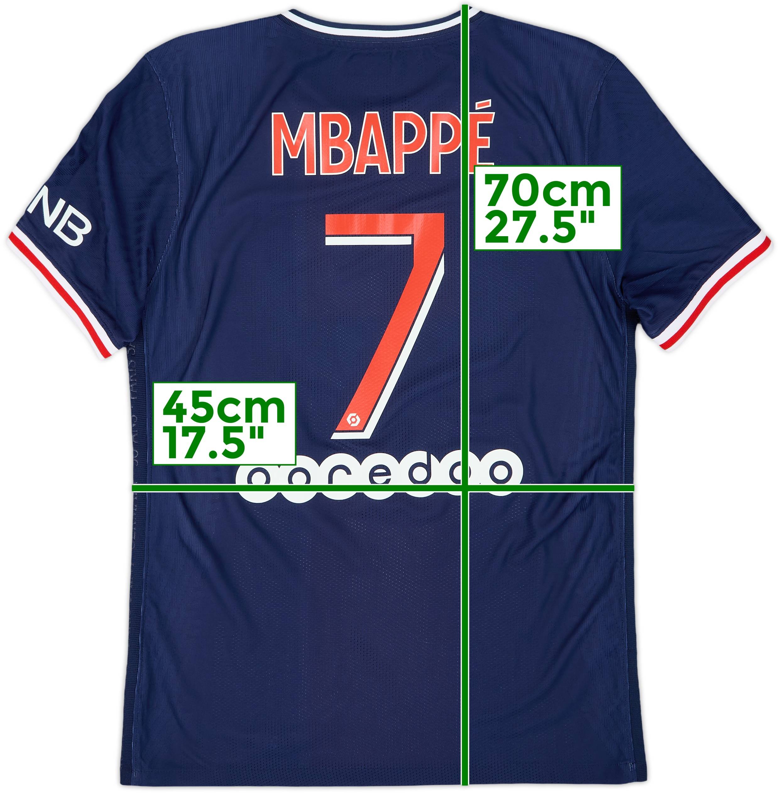 2020/21パリ・サンジェルマン/ NEW / L / #7 / MBAPPÉ 2020-21 Paris Saint-Germain Home Shirt Mbappe #7 - 7/10 - (S)