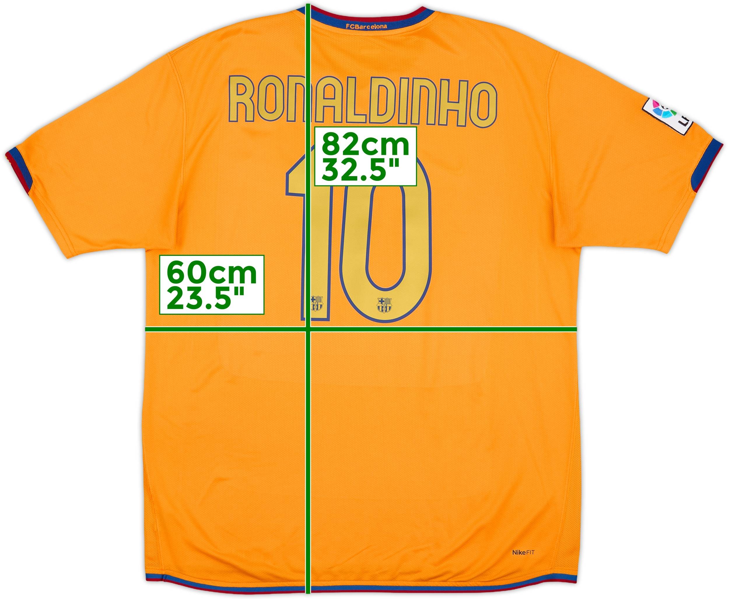 2006-08 Barcelona Away Shirt Ronaldinho #10 - 6/10 - (XL)