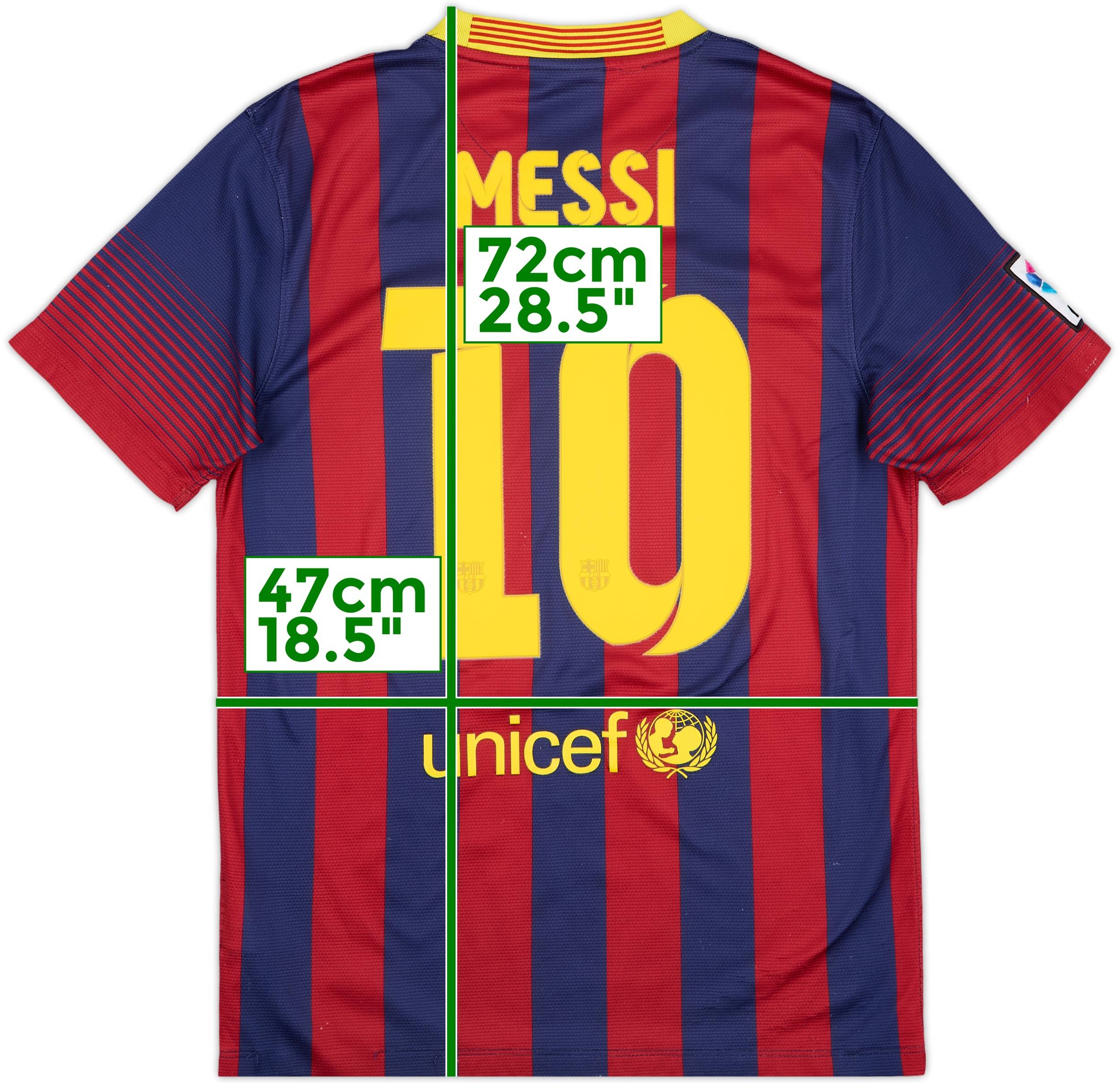 2013-14 Barcelona Home Shirt Messi #10 - 5/10 - (S)