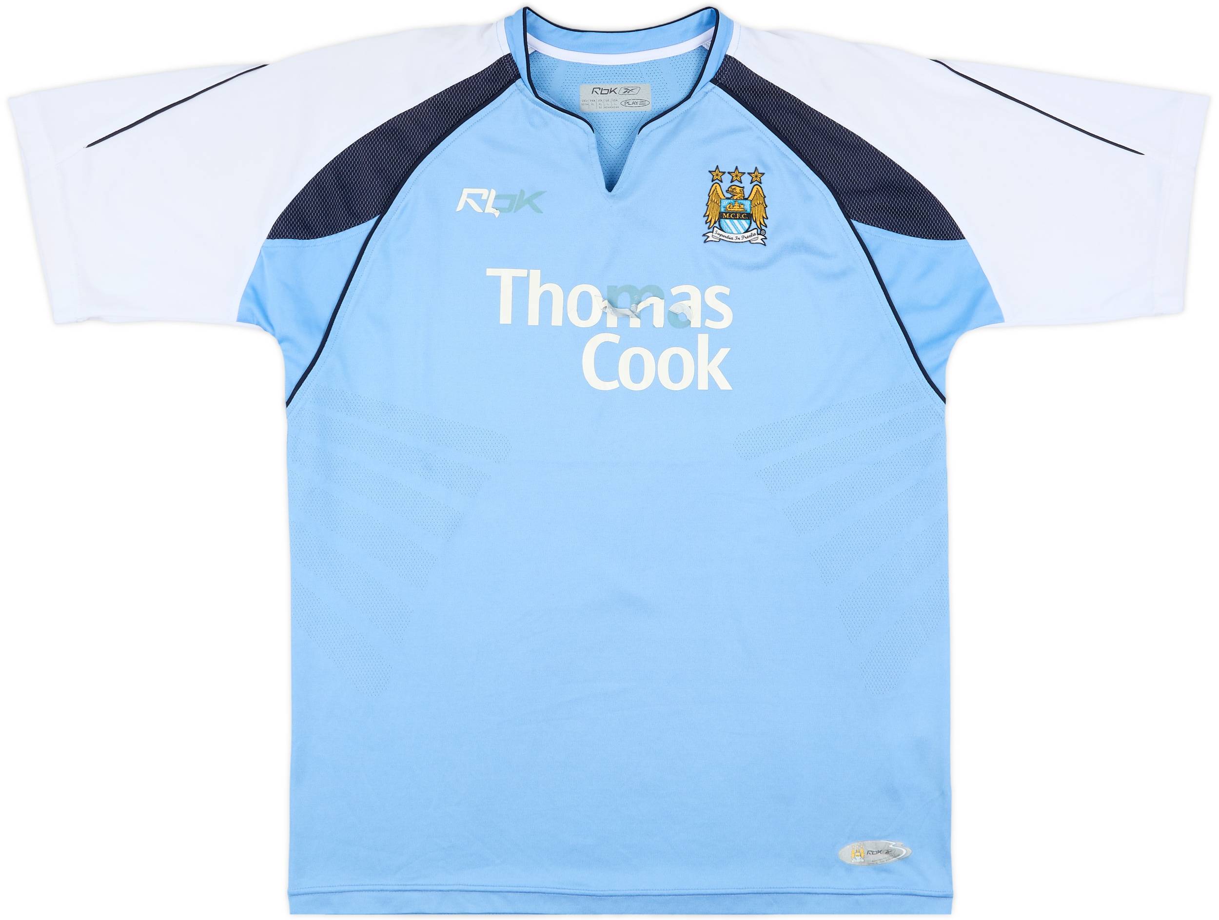 06-07 Manchester City ユニフォーム 2006-07 Manchester City Home Shirt - 4/10 - (L)